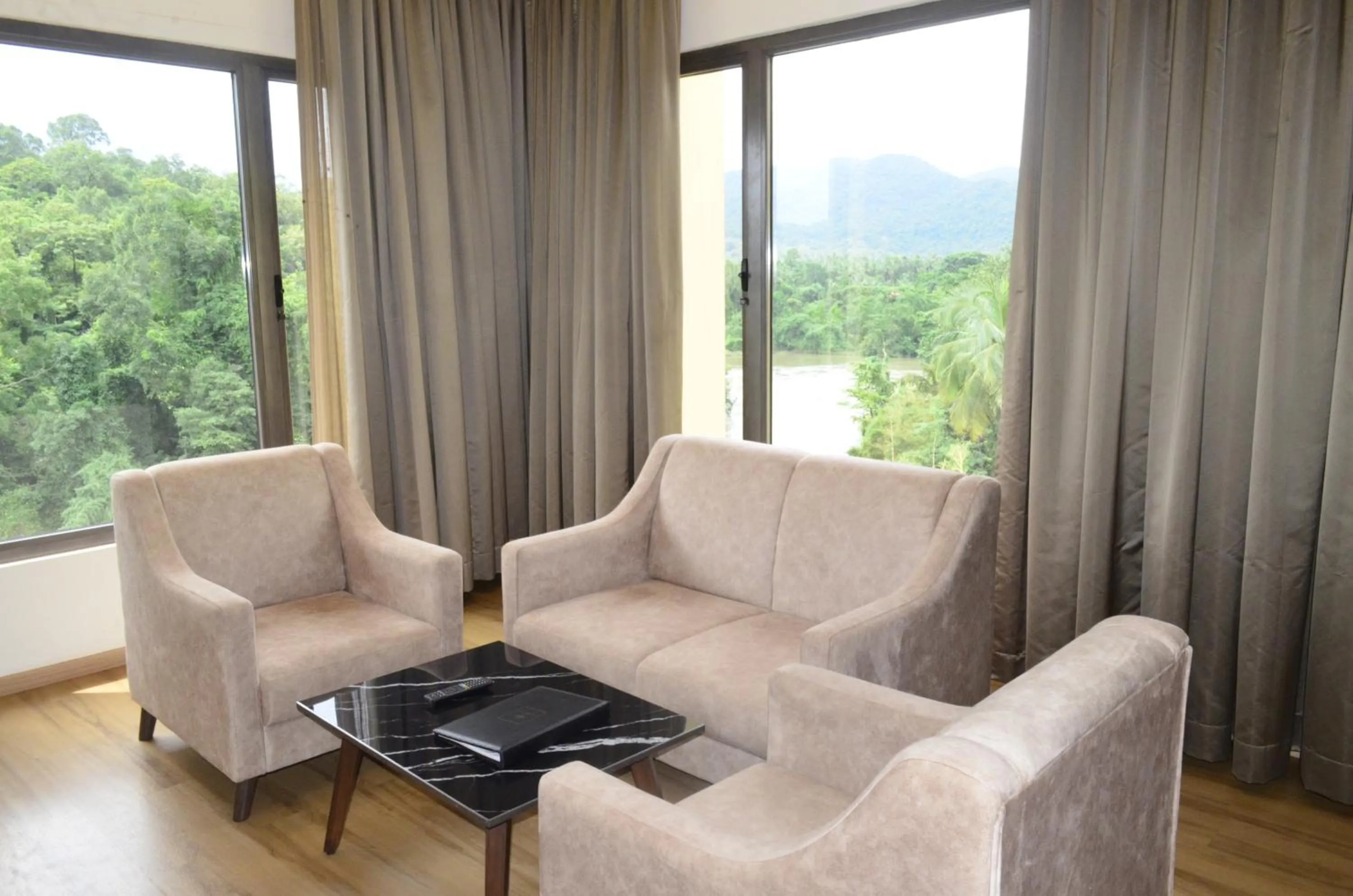 Seating area in The Aurum Subrahmanya