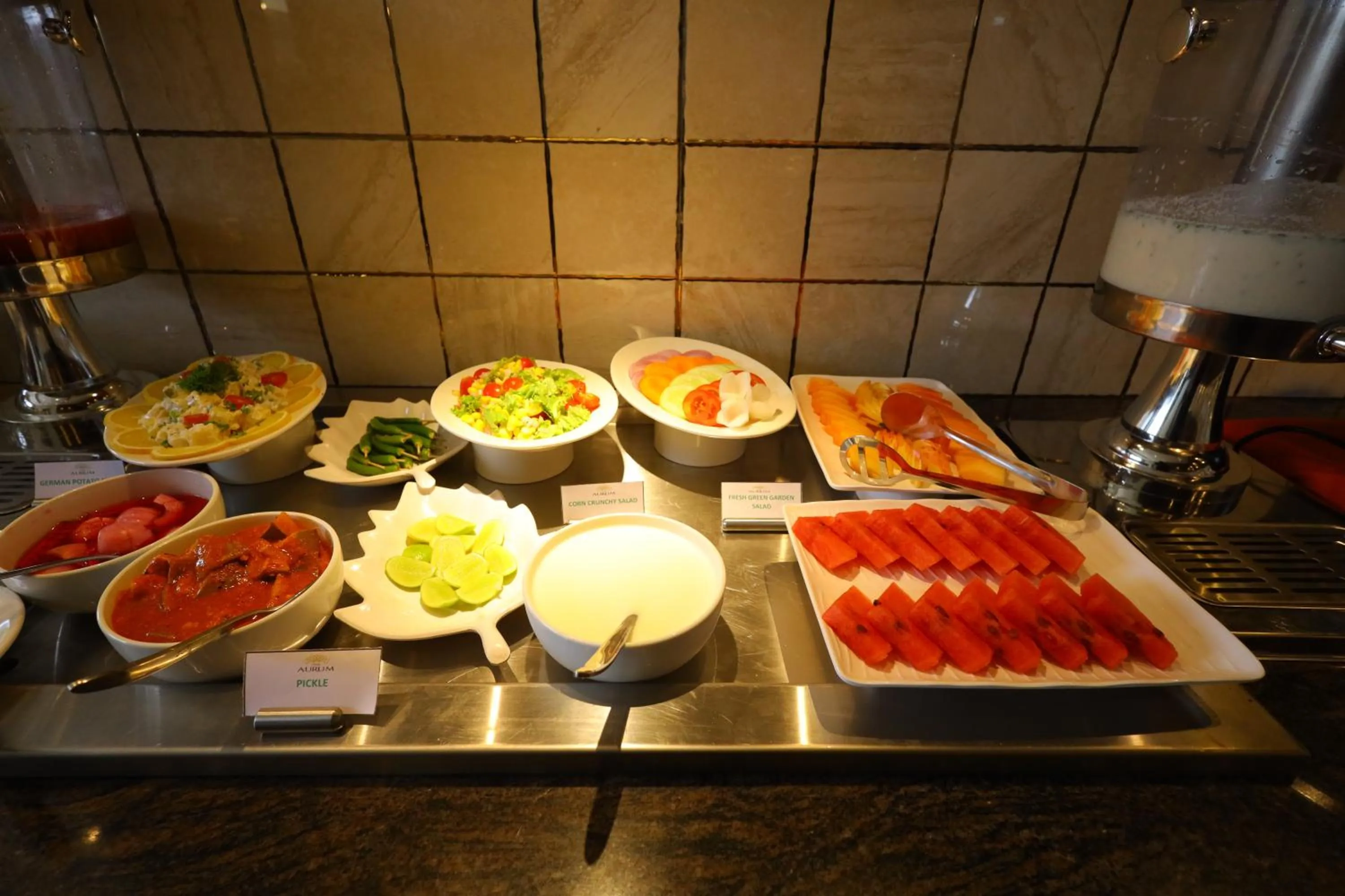 Buffet breakfast in The Aurum Subrahmanya