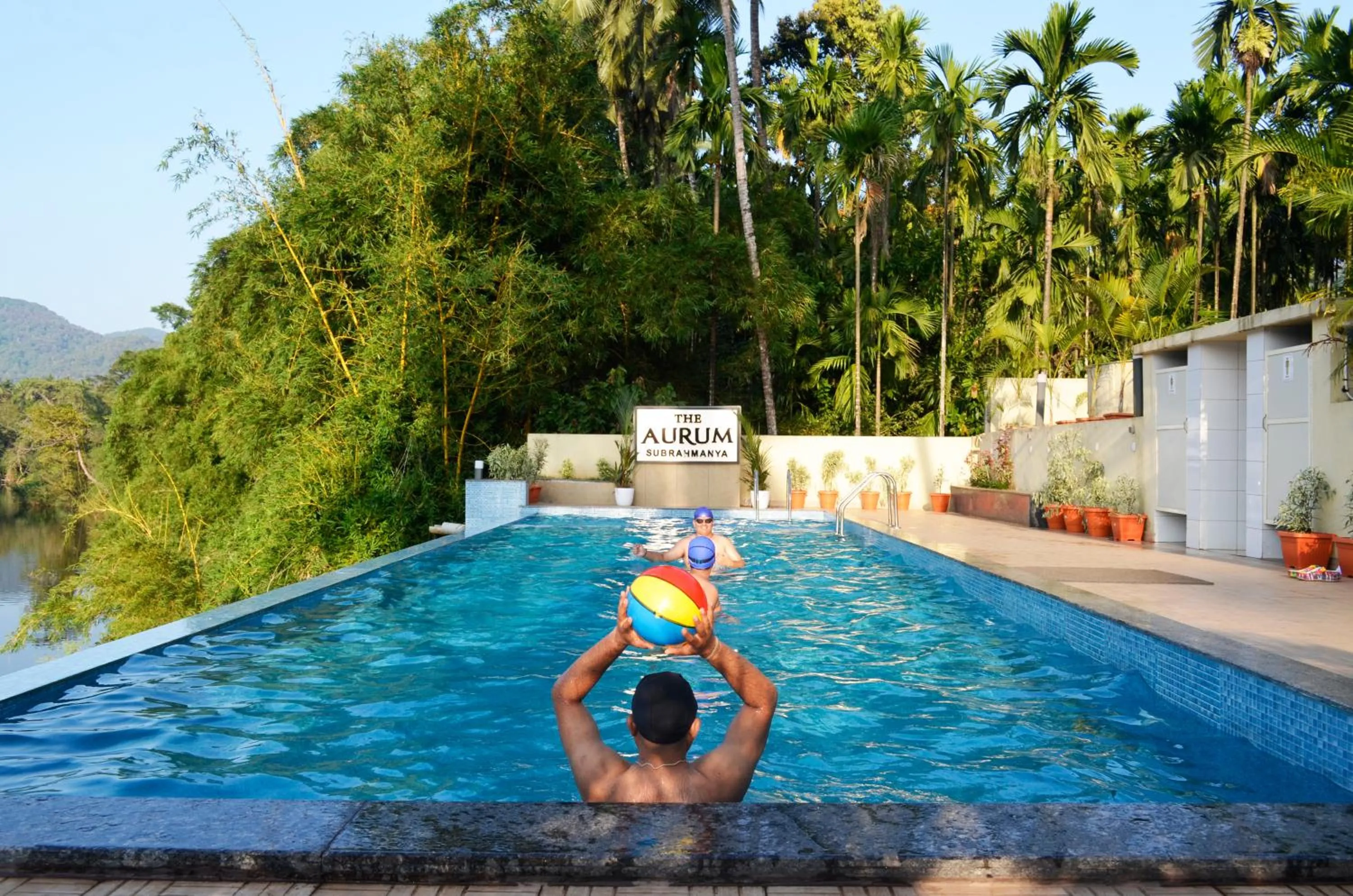 Swimming pool in The Aurum Subrahmanya