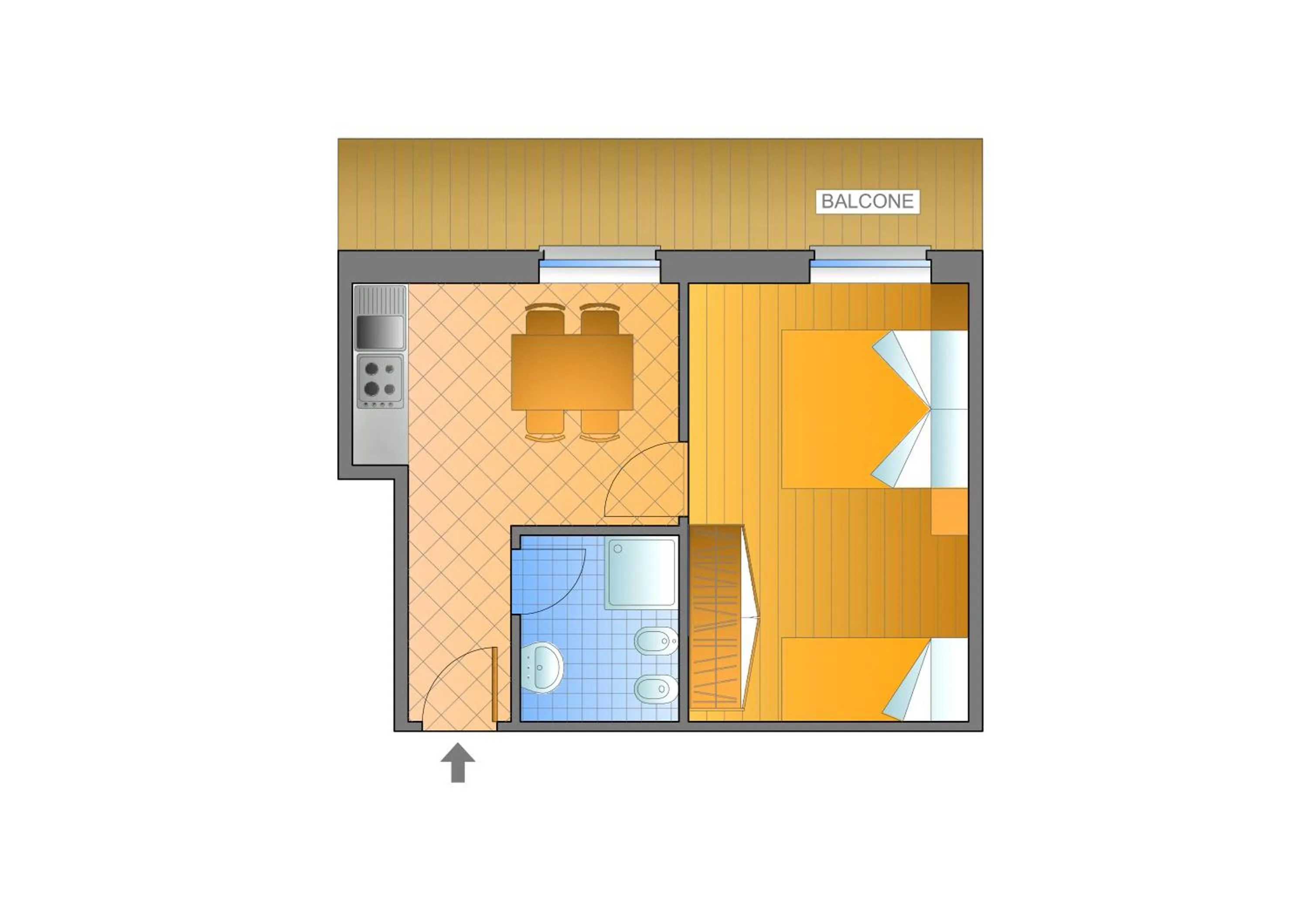 Floor plan in Residence Oberteil