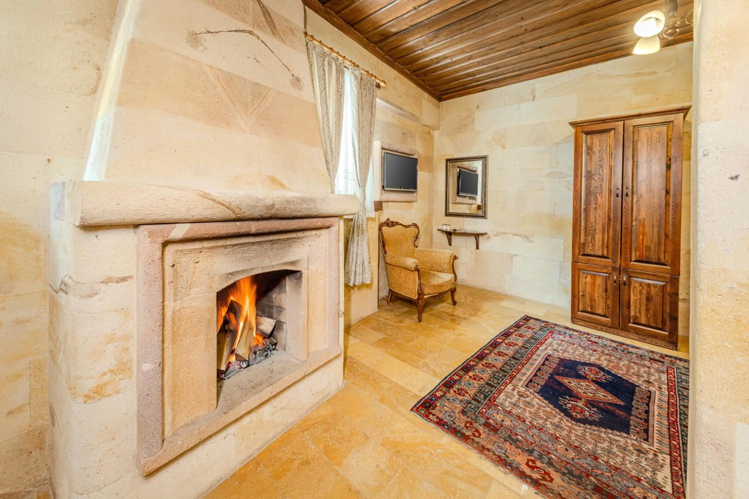 Living room in Akuzun Stone Hotel
