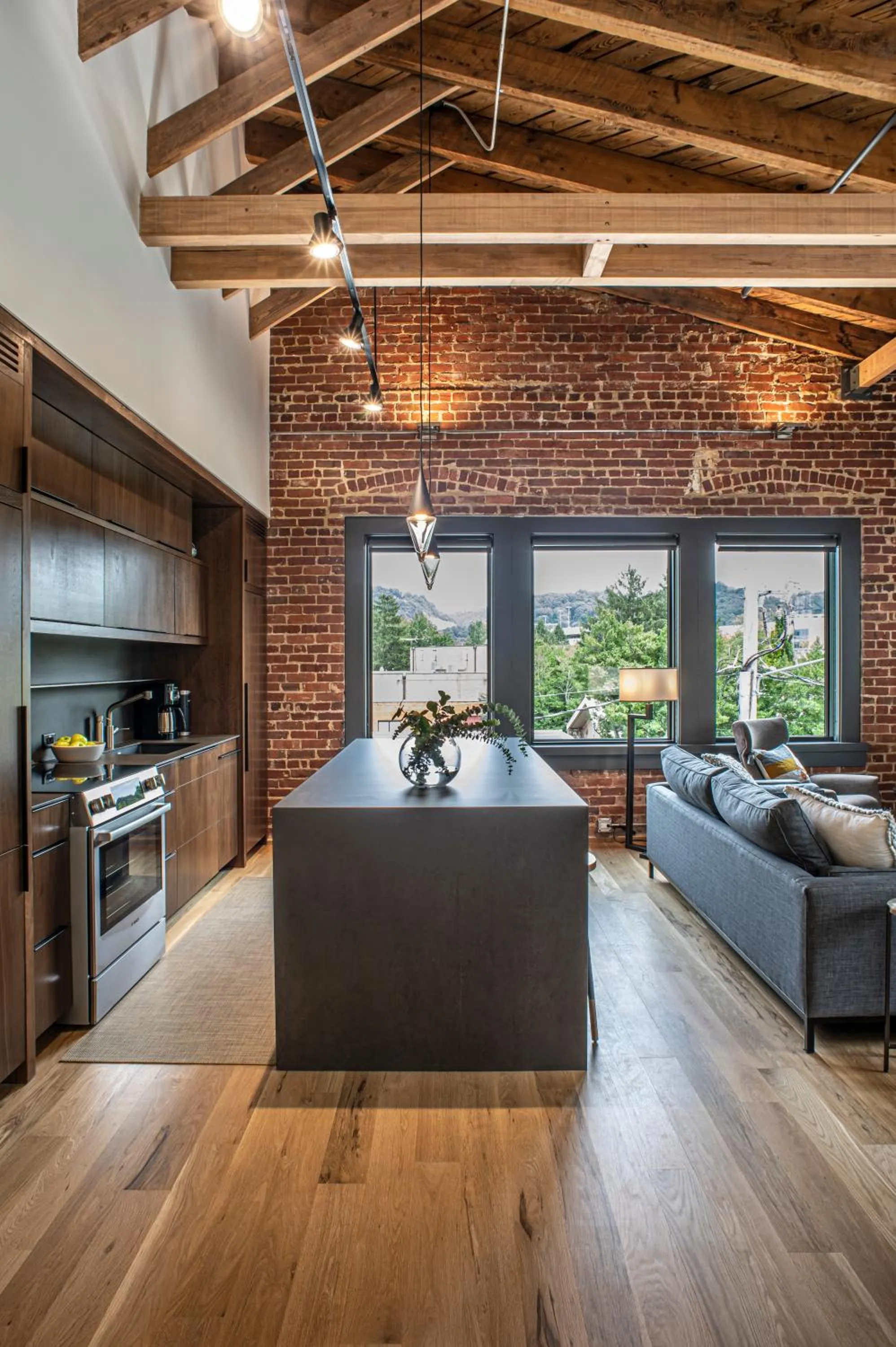 Kitchen or kitchenette in Elevation Lofts Hotel