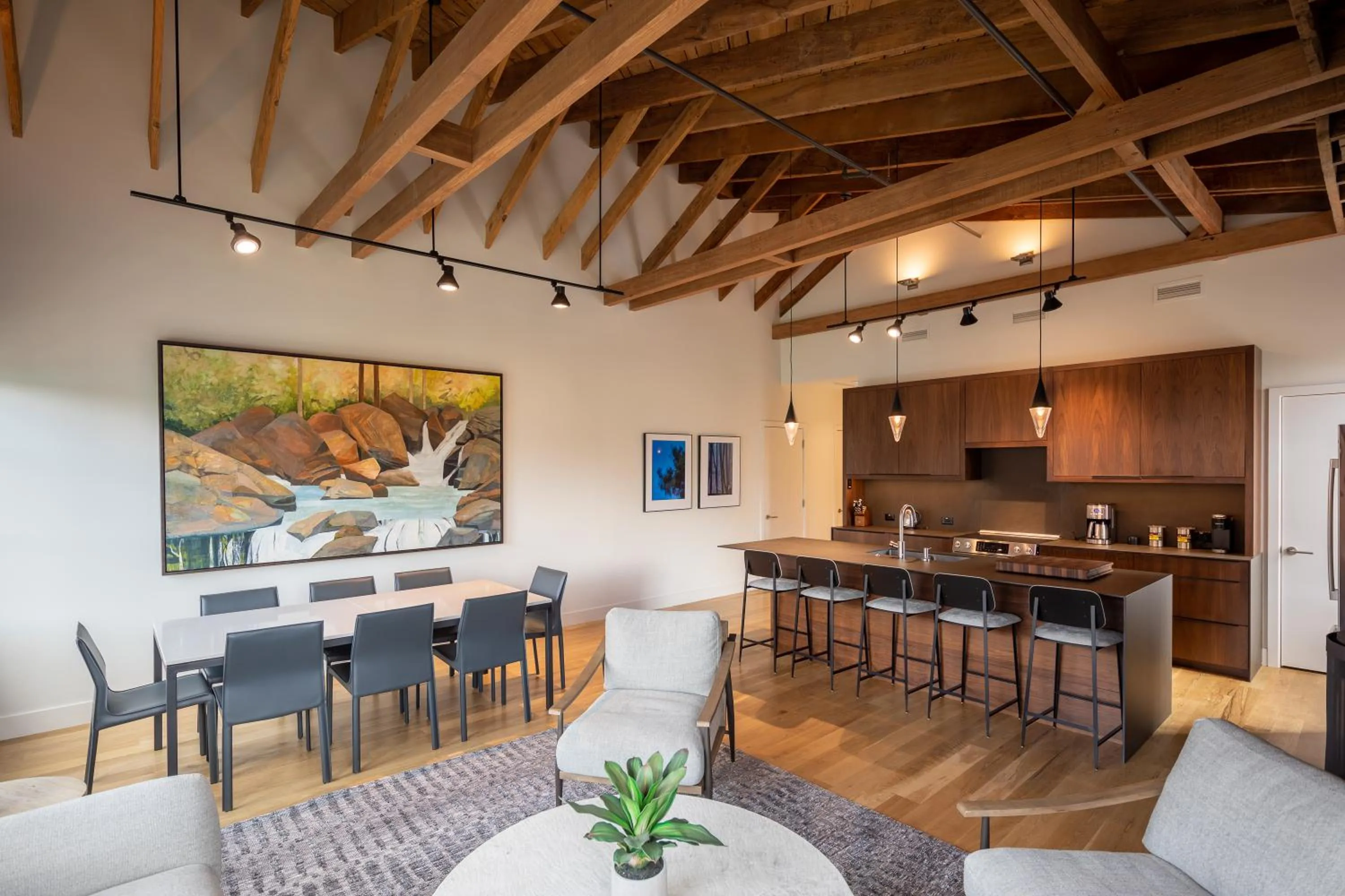 Kitchen or kitchenette in Elevation Lofts Hotel