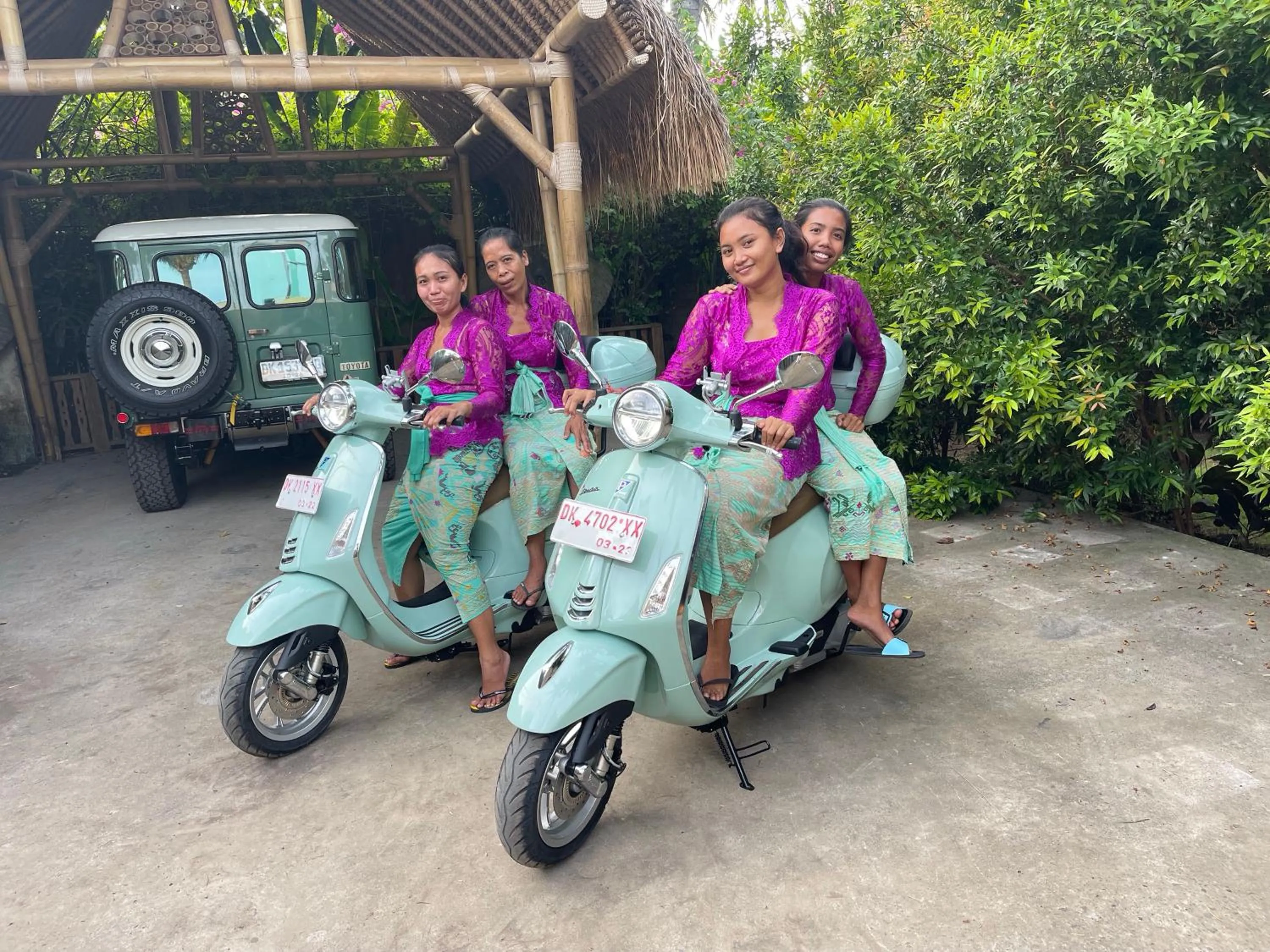 People in Louka Beach Bali