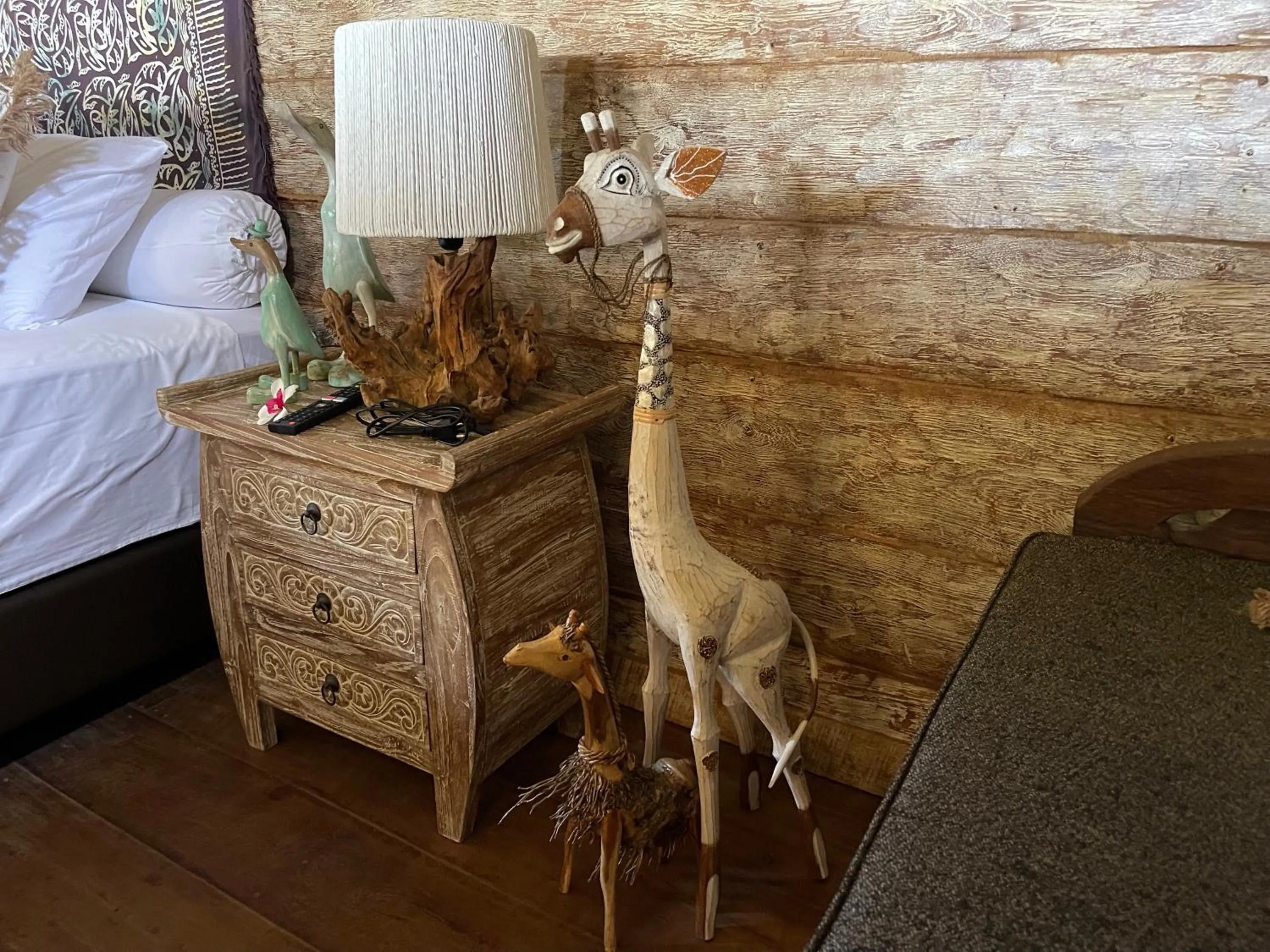 Decorative detail, Bed in Louka Beach Bali