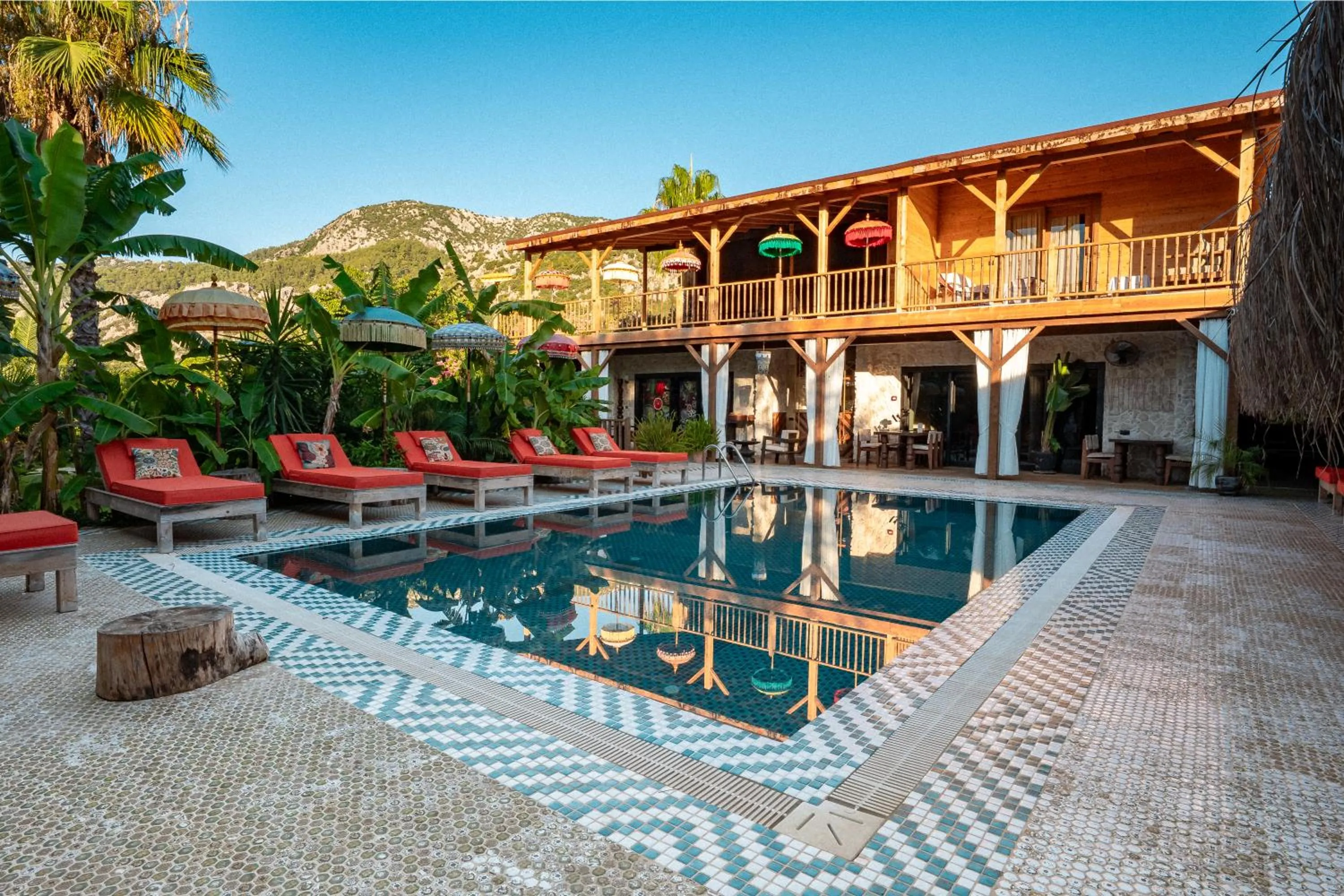 Pool view in Naturelife Bungalows & SPA