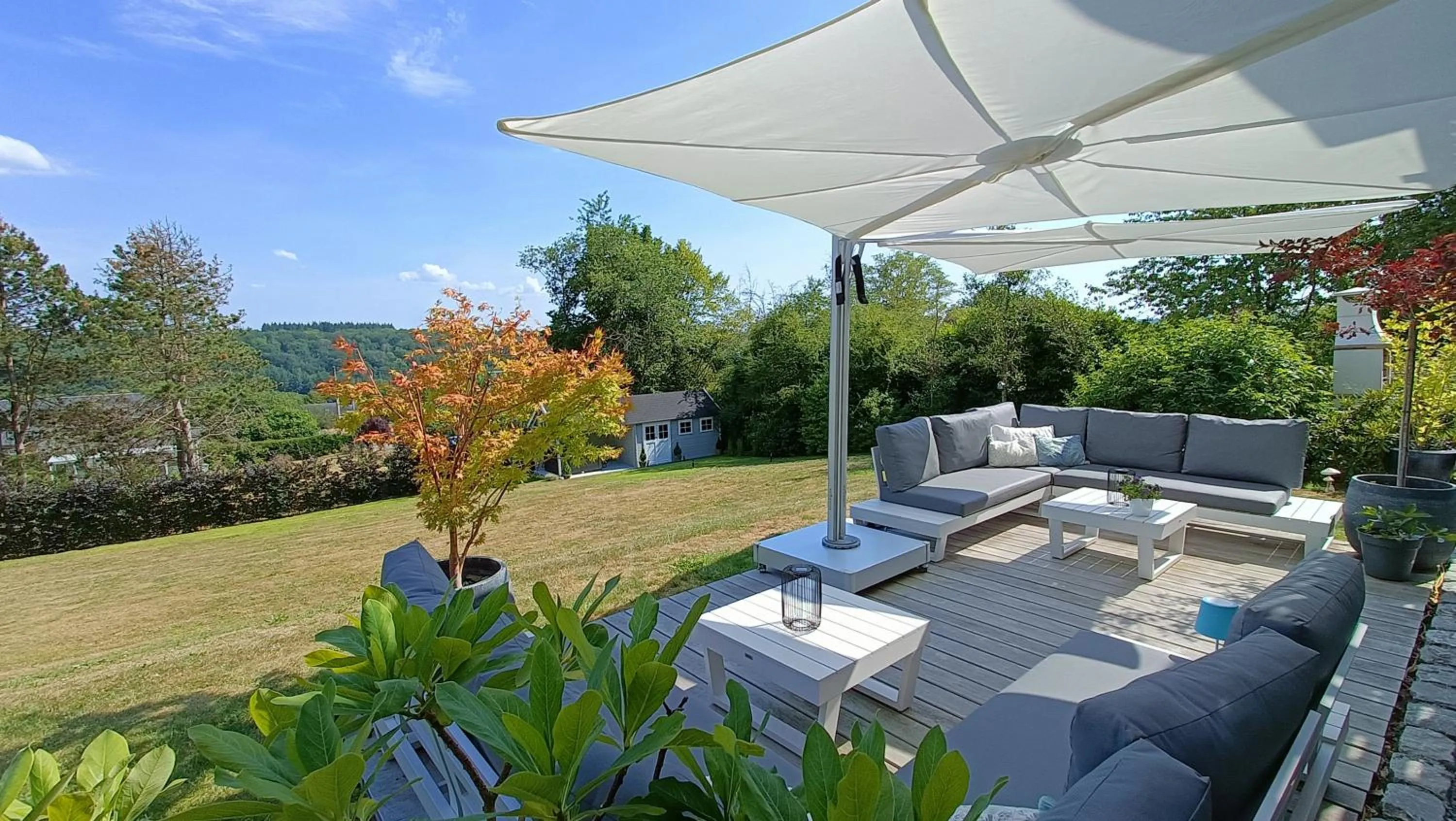 Garden in B&B Maison Durbois