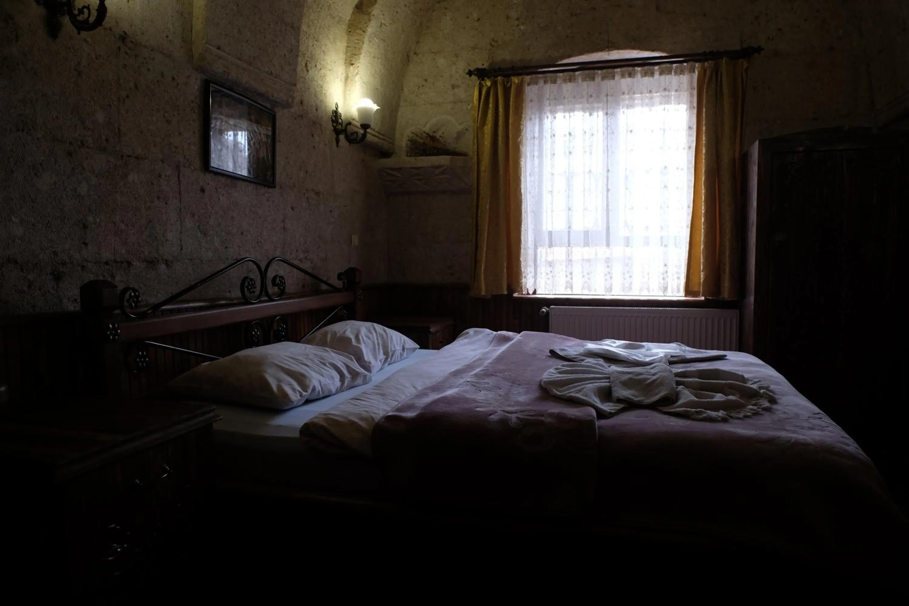 Bedroom, Bed in Anatolia cave hotel Pension