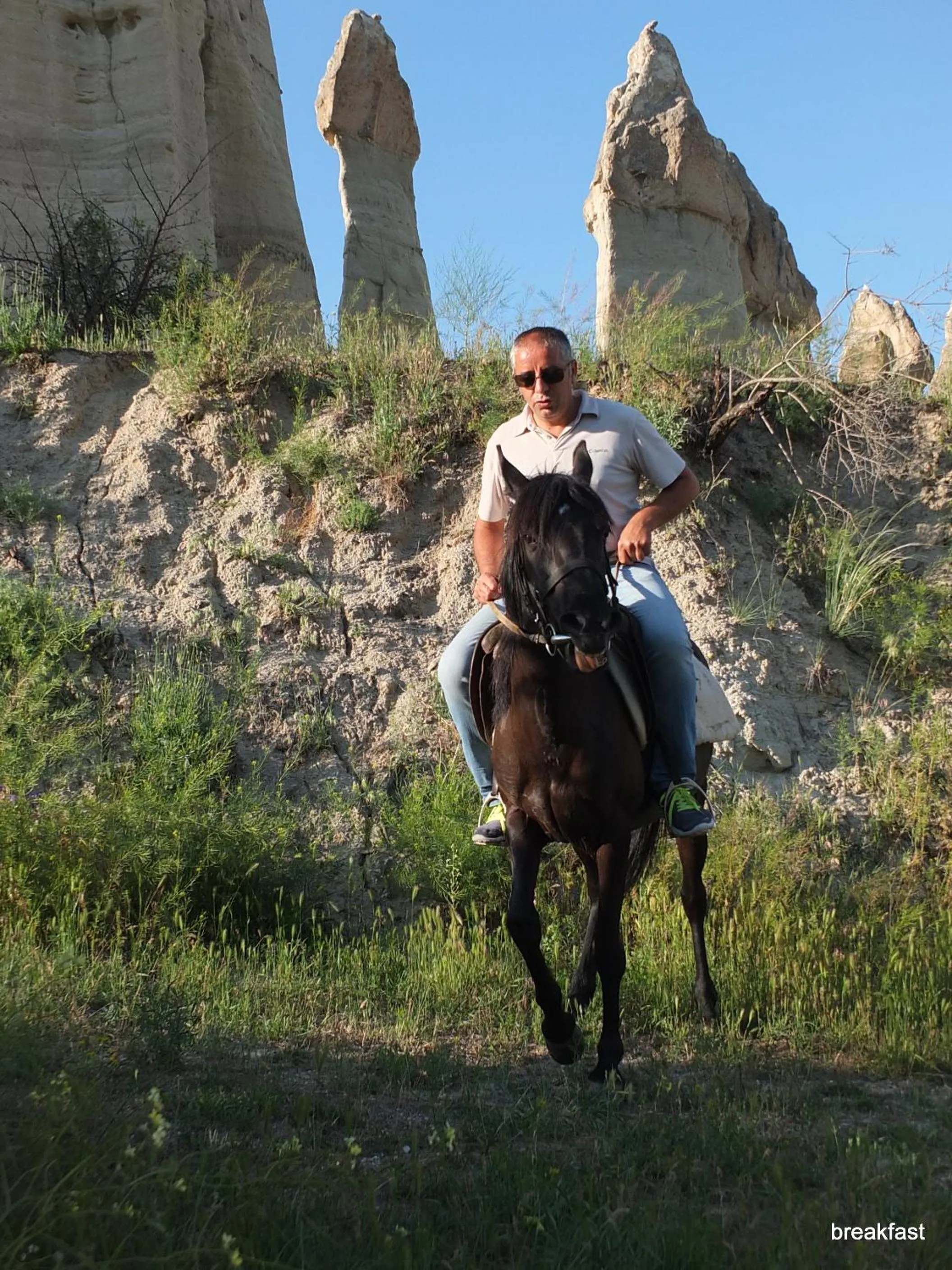 People in Anatolia cave hotel Pension