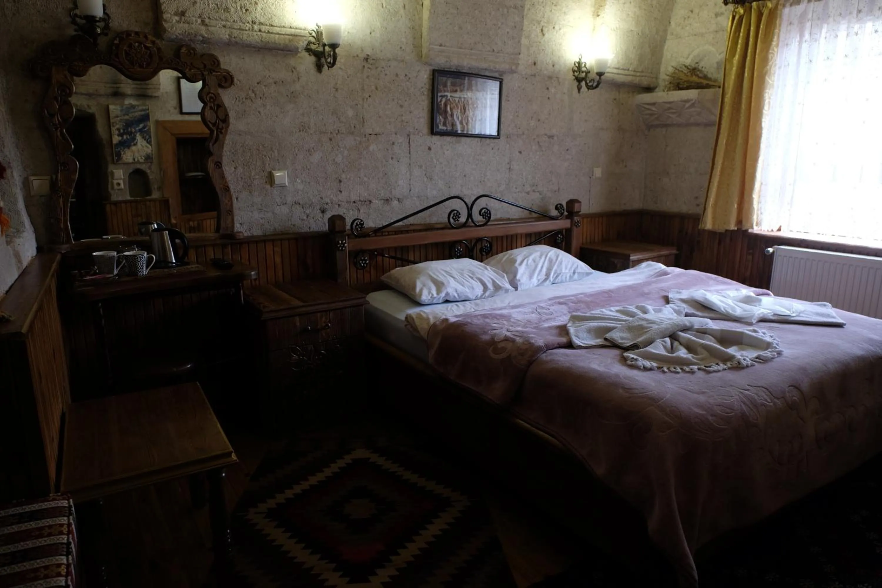 Bedroom, Bed in Anatolia cave hotel Pension