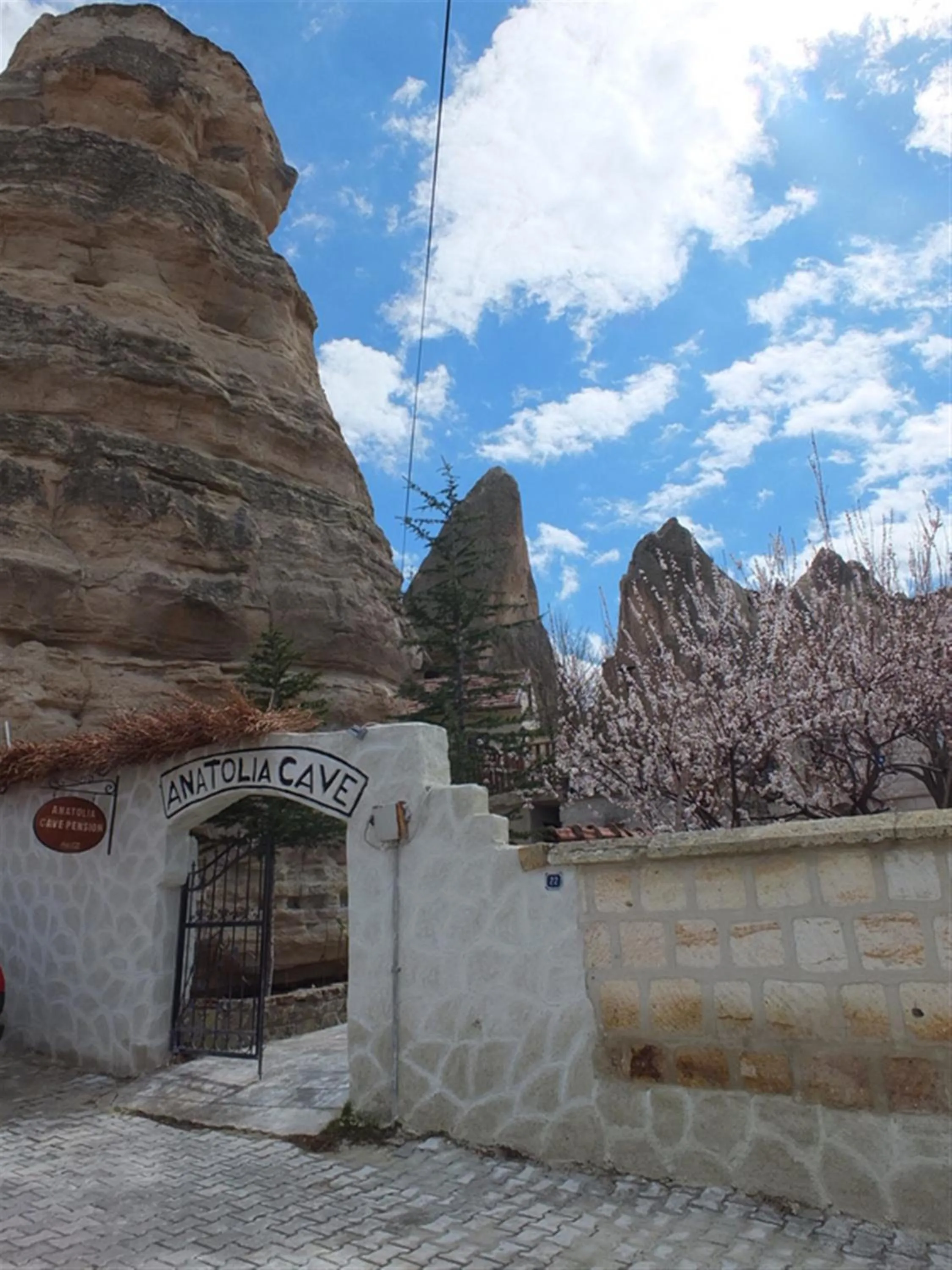 Facade/entrance in Anatolia cave hotel Pension