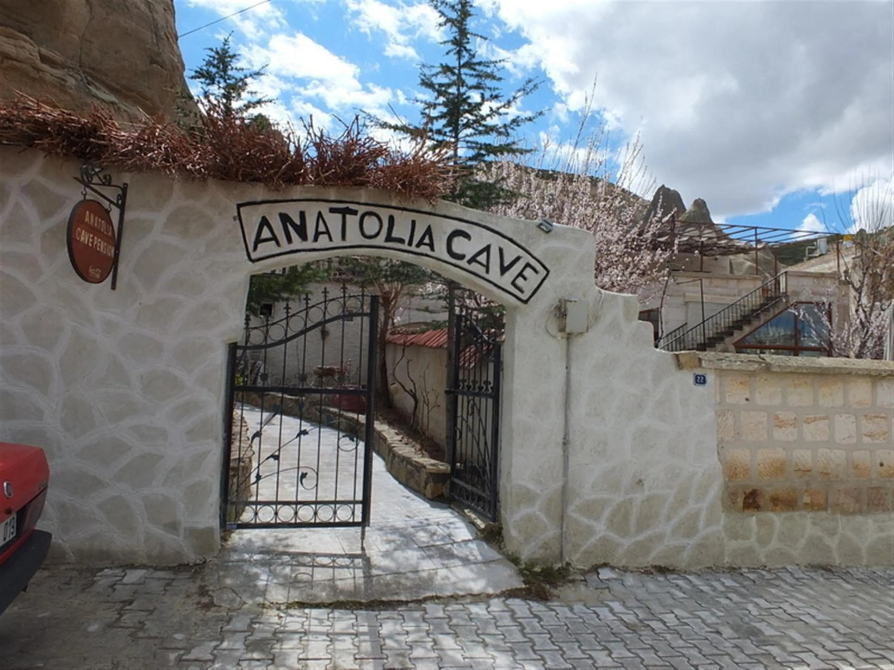 Facade/entrance in Anatolia cave hotel Pension