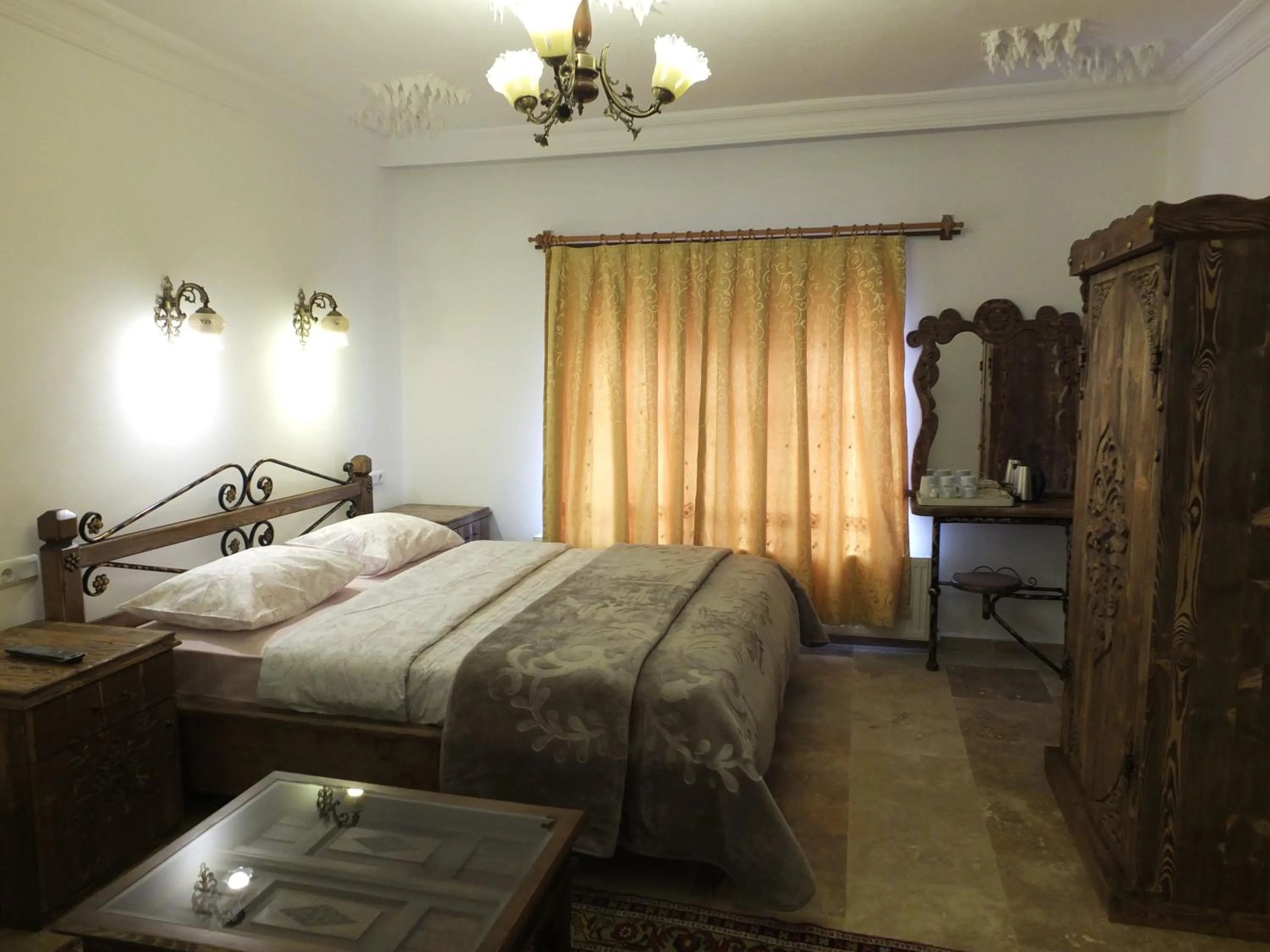 Bed in Anatolia cave hotel Pension