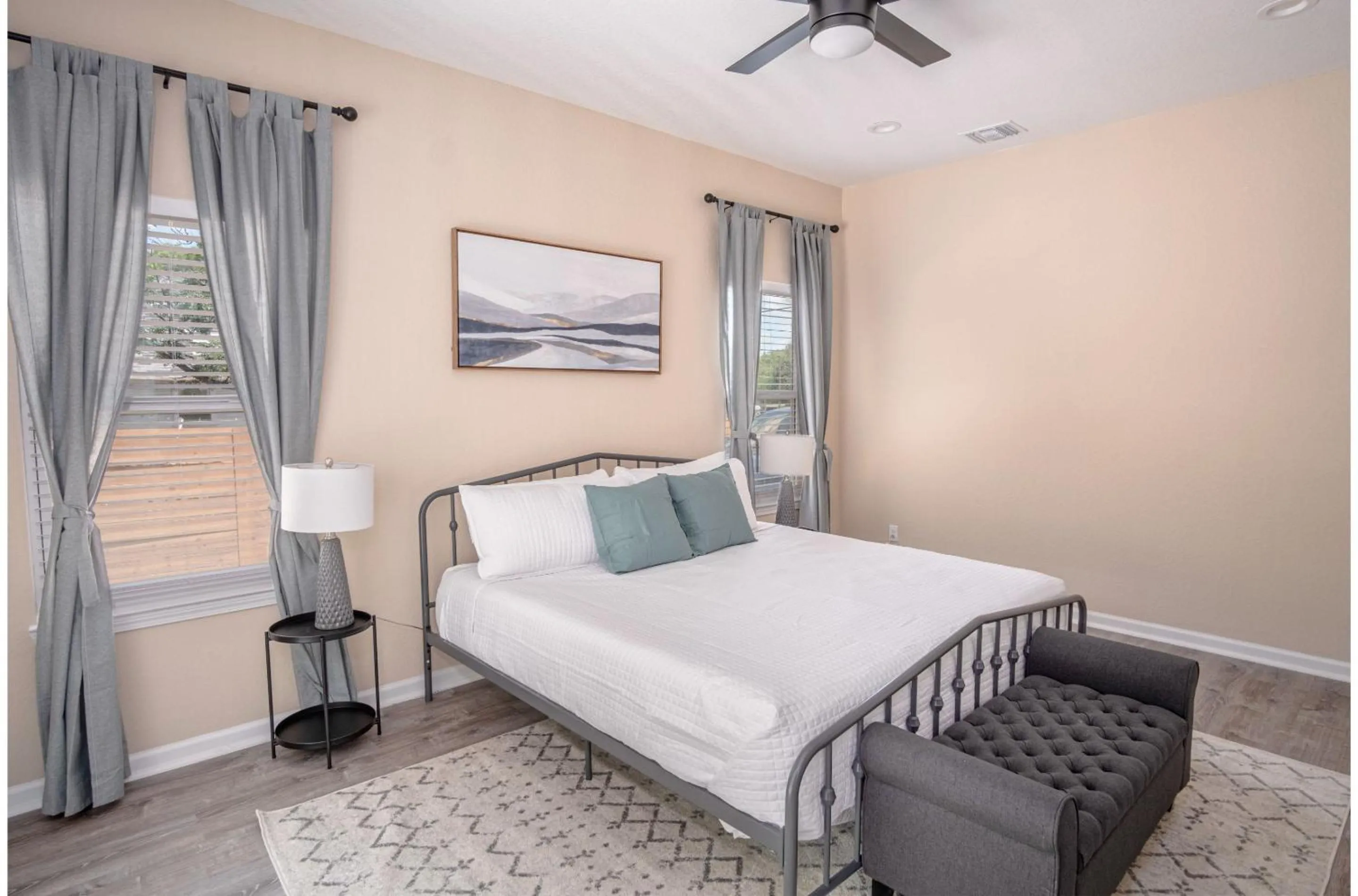 Bed in Beautiful Fenced 3BR 2BA Near Exciting Downtown