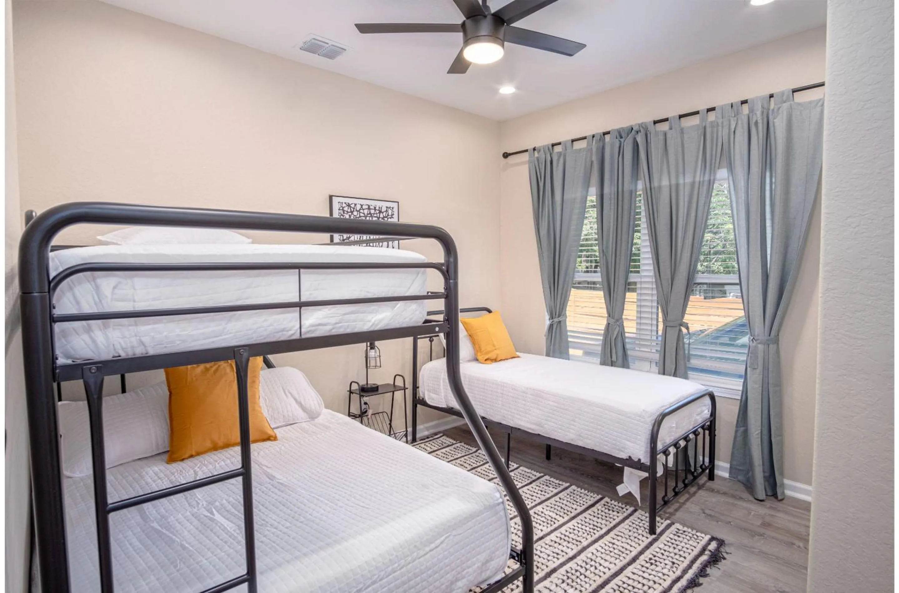 Bed in Beautiful Fenced 3BR 2BA Near Exciting Downtown