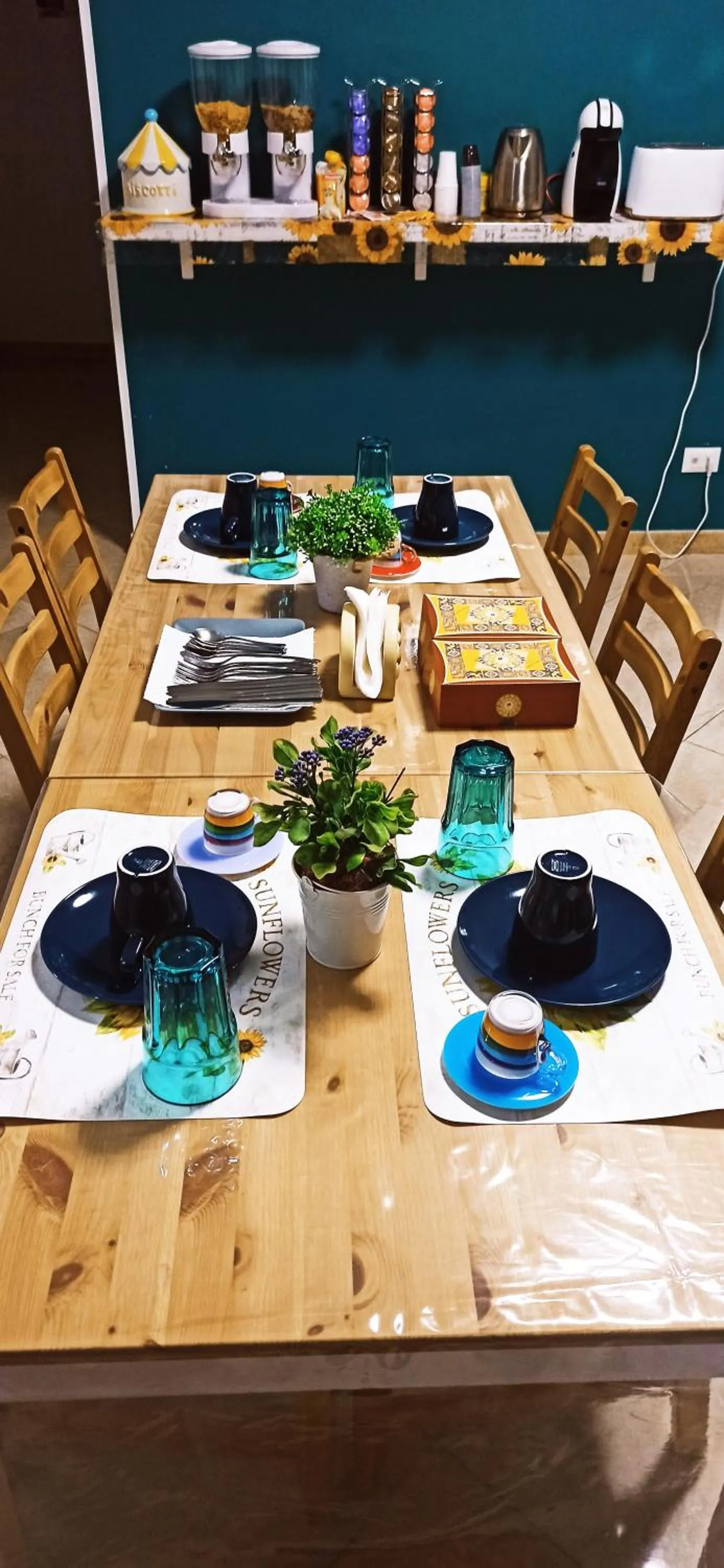 Food and drinks in B&B VENTO DEL SUD