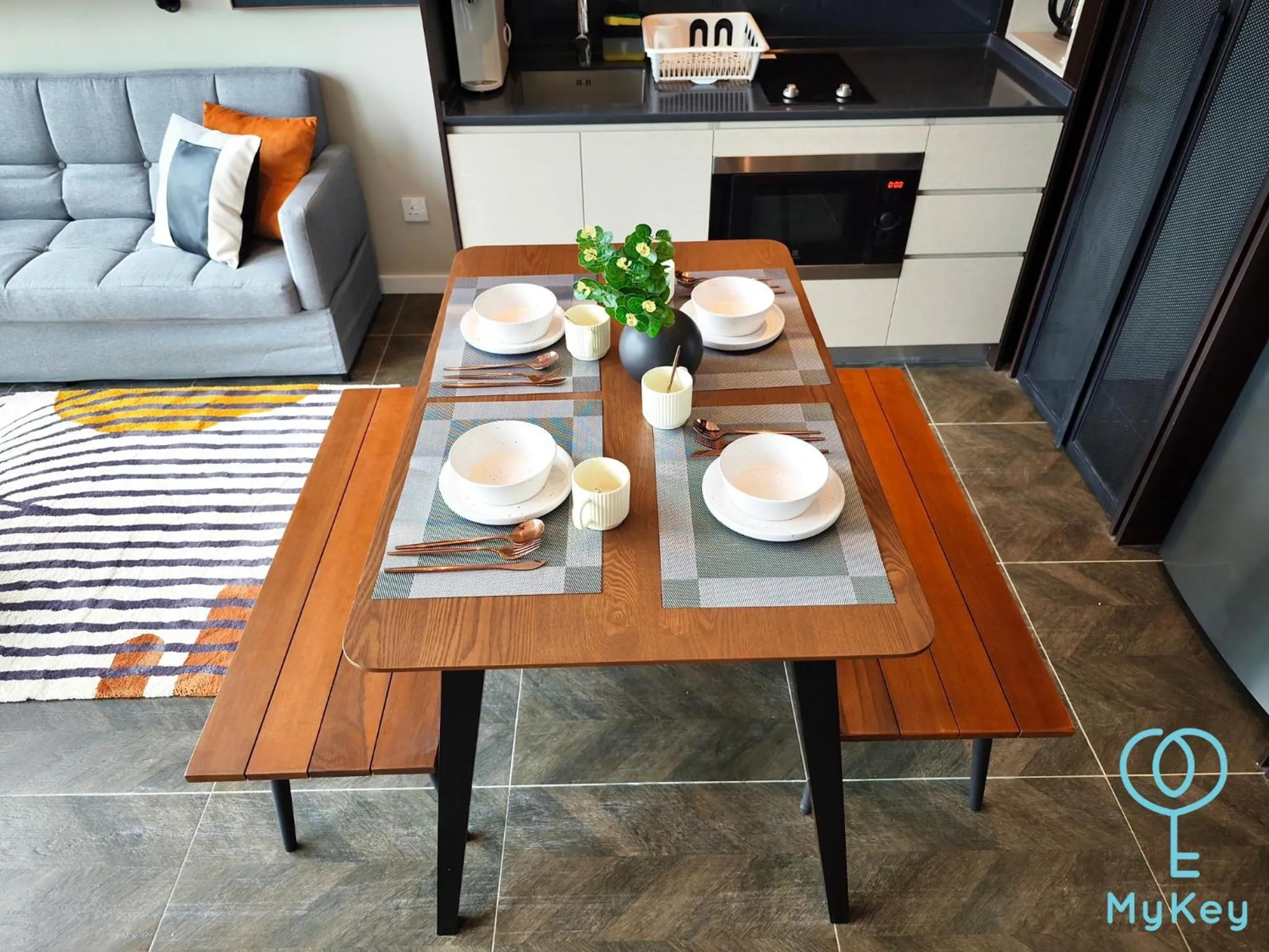 Living room in Scarletz Suites KLCC by MyKey