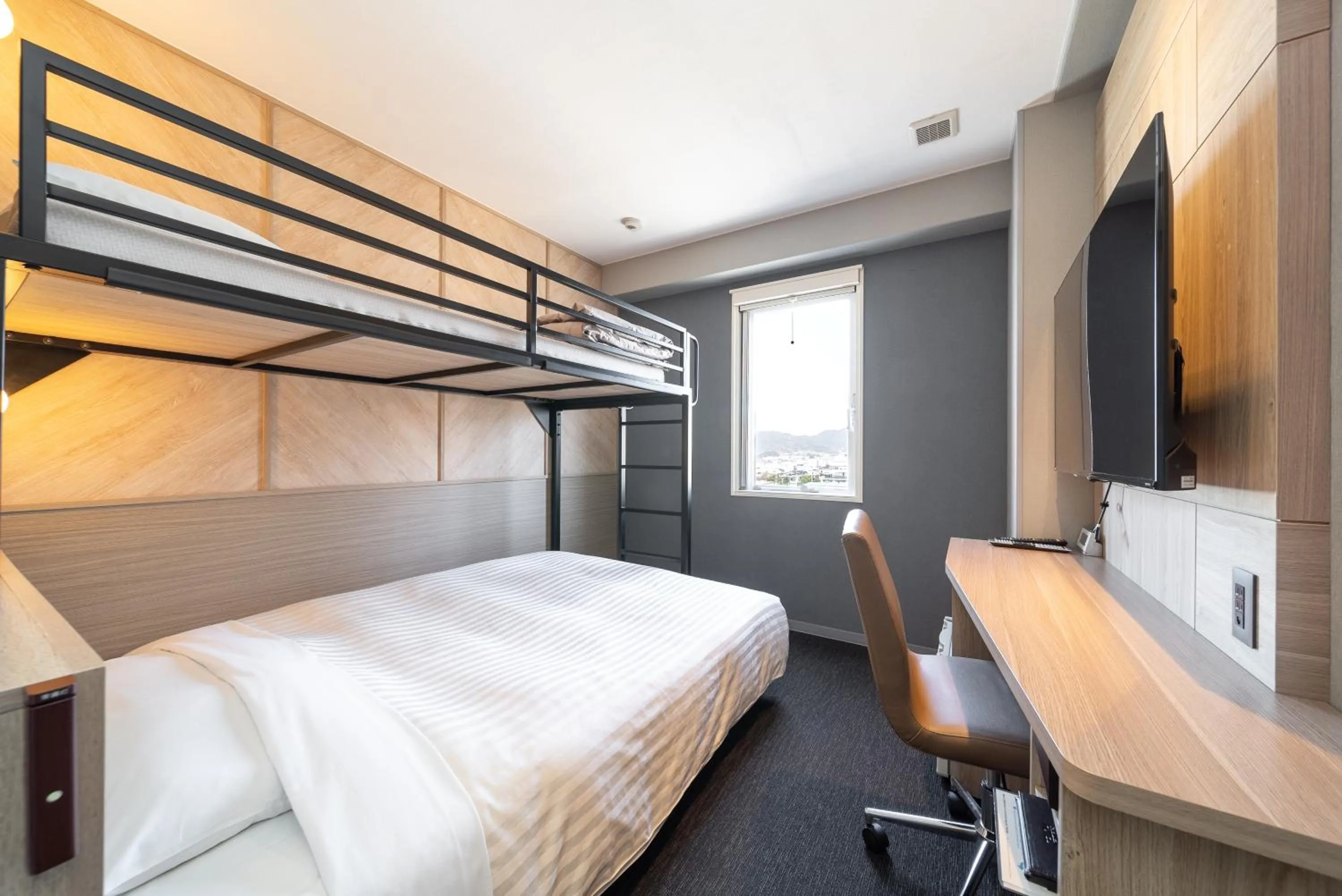 Bed in Super Hotel Shikoku-chuo