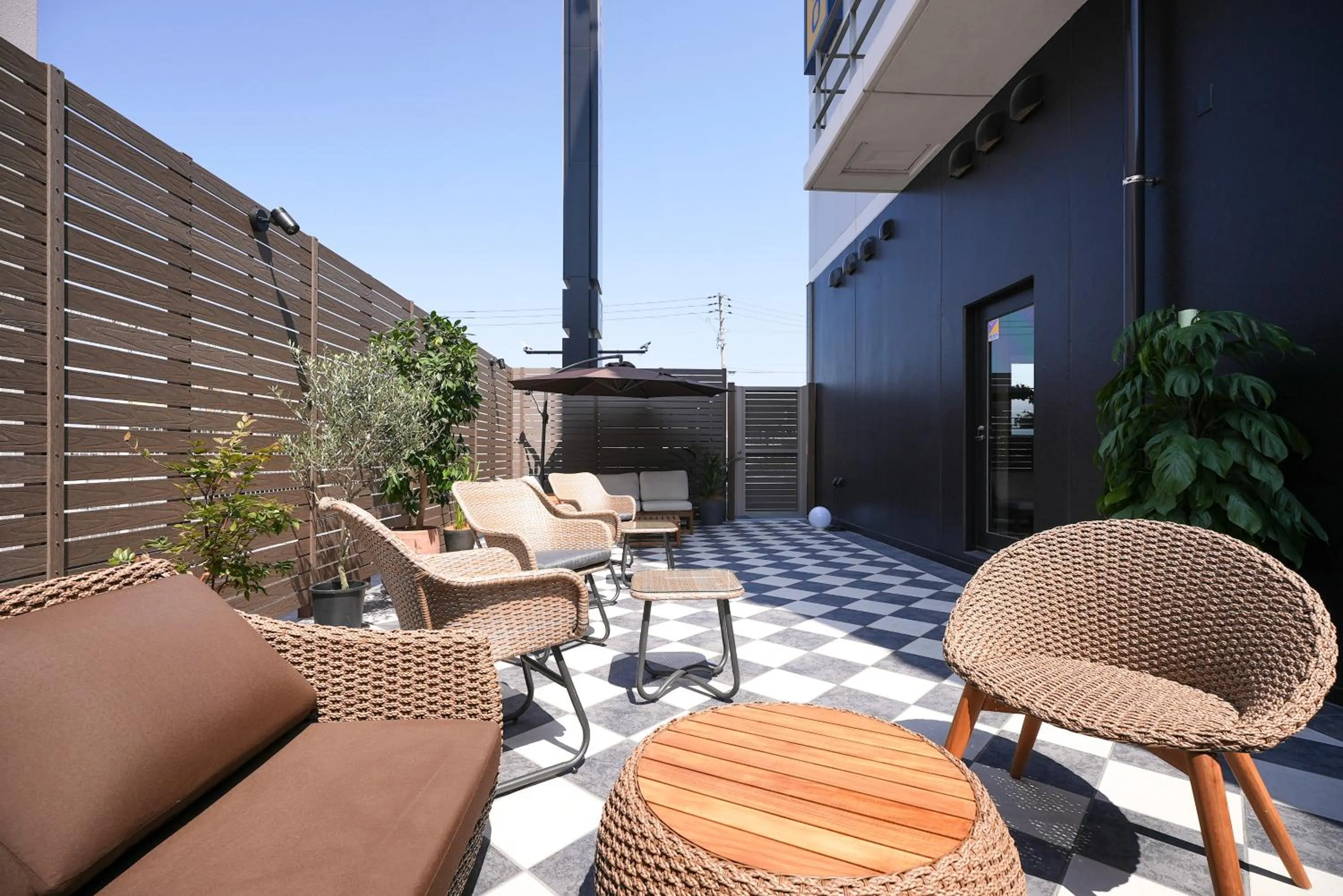 Seating area in Super Hotel Shikoku-chuo