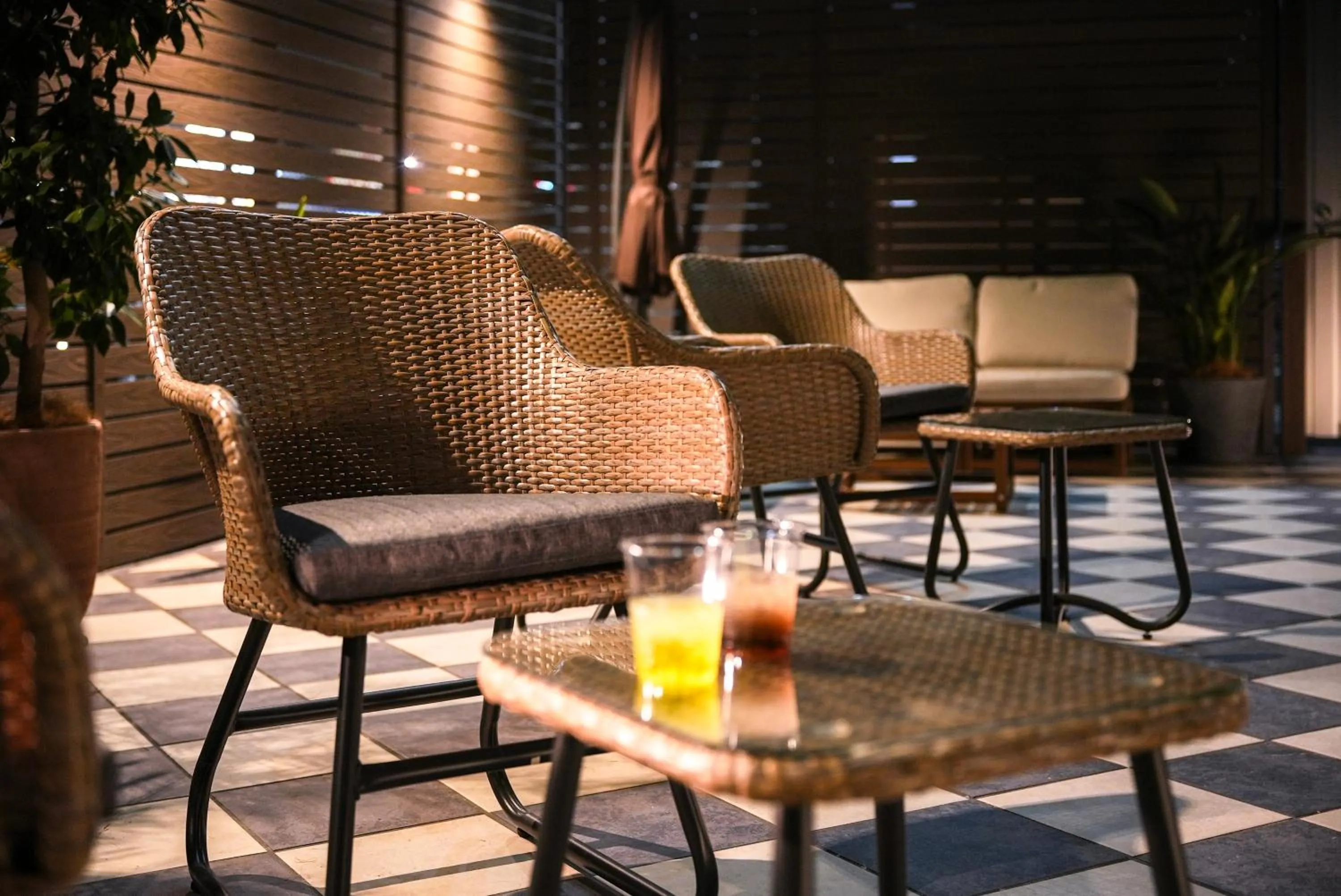 Seating area in Super Hotel Shikoku-chuo