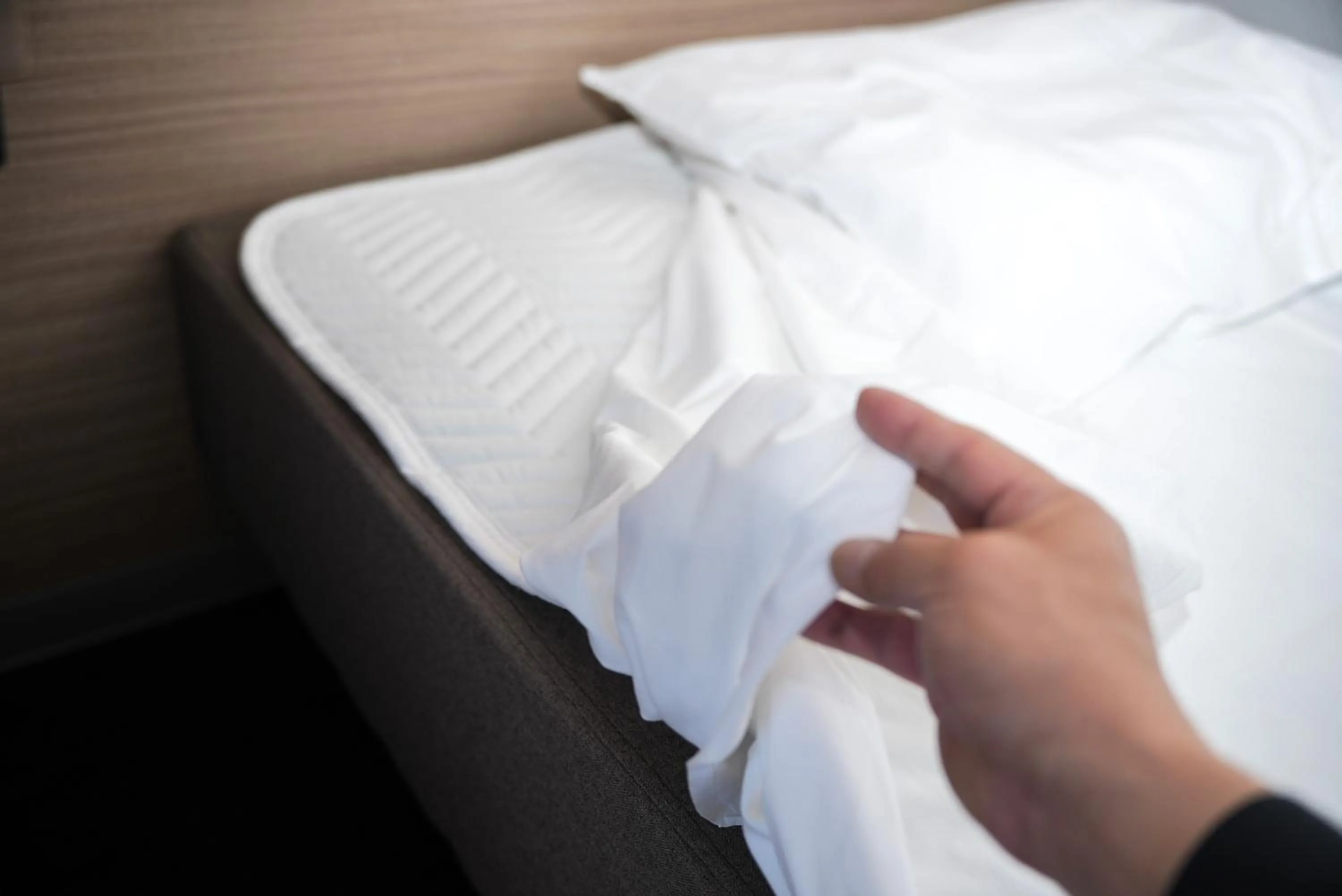 Bed in Super Hotel Shikoku-chuo