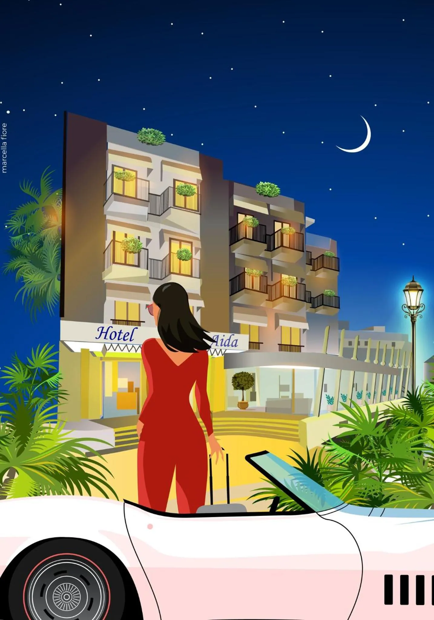 Property building in Hotel Aida