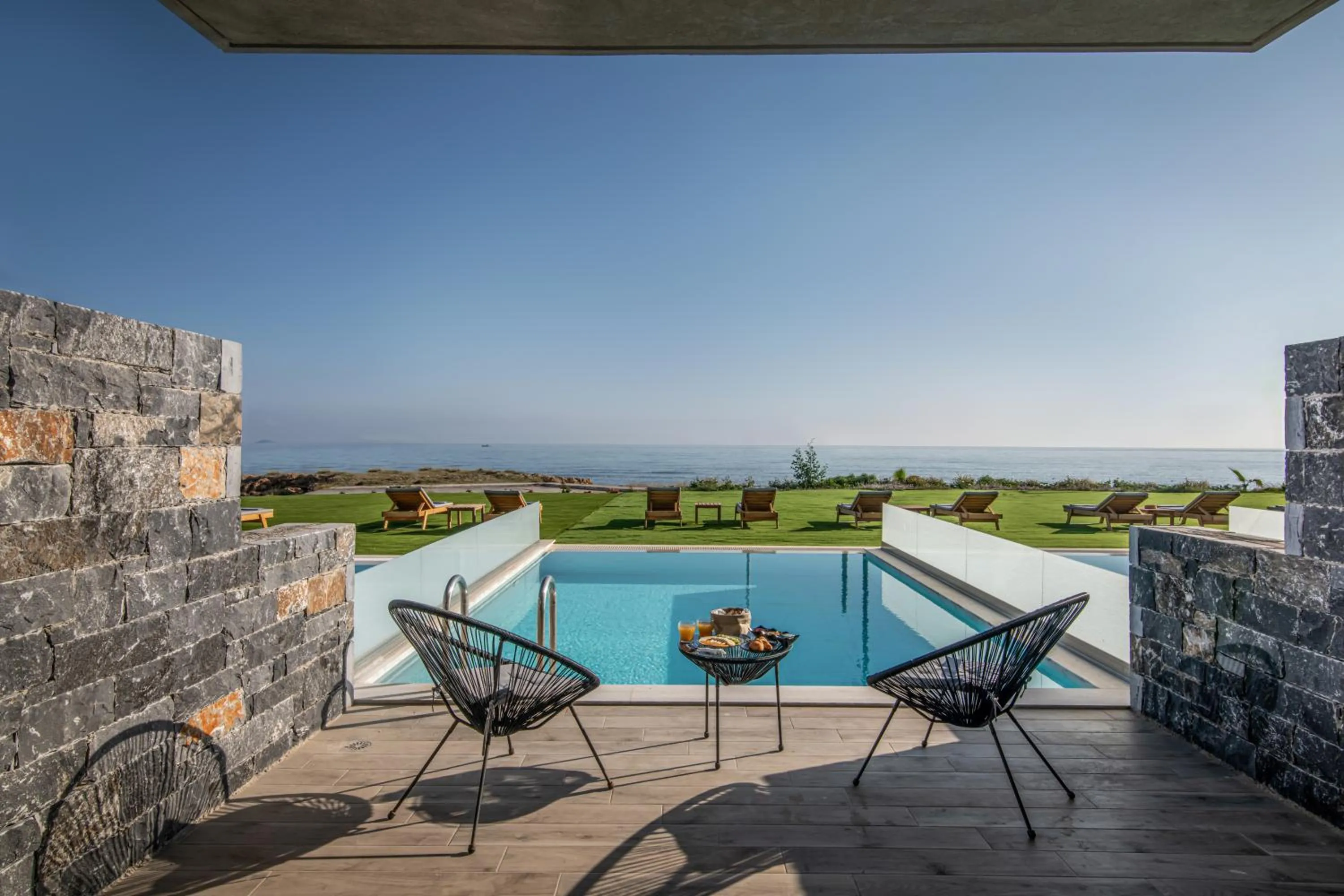 Balcony/Terrace in Ebenus Suites "Adults Only" by Checkin