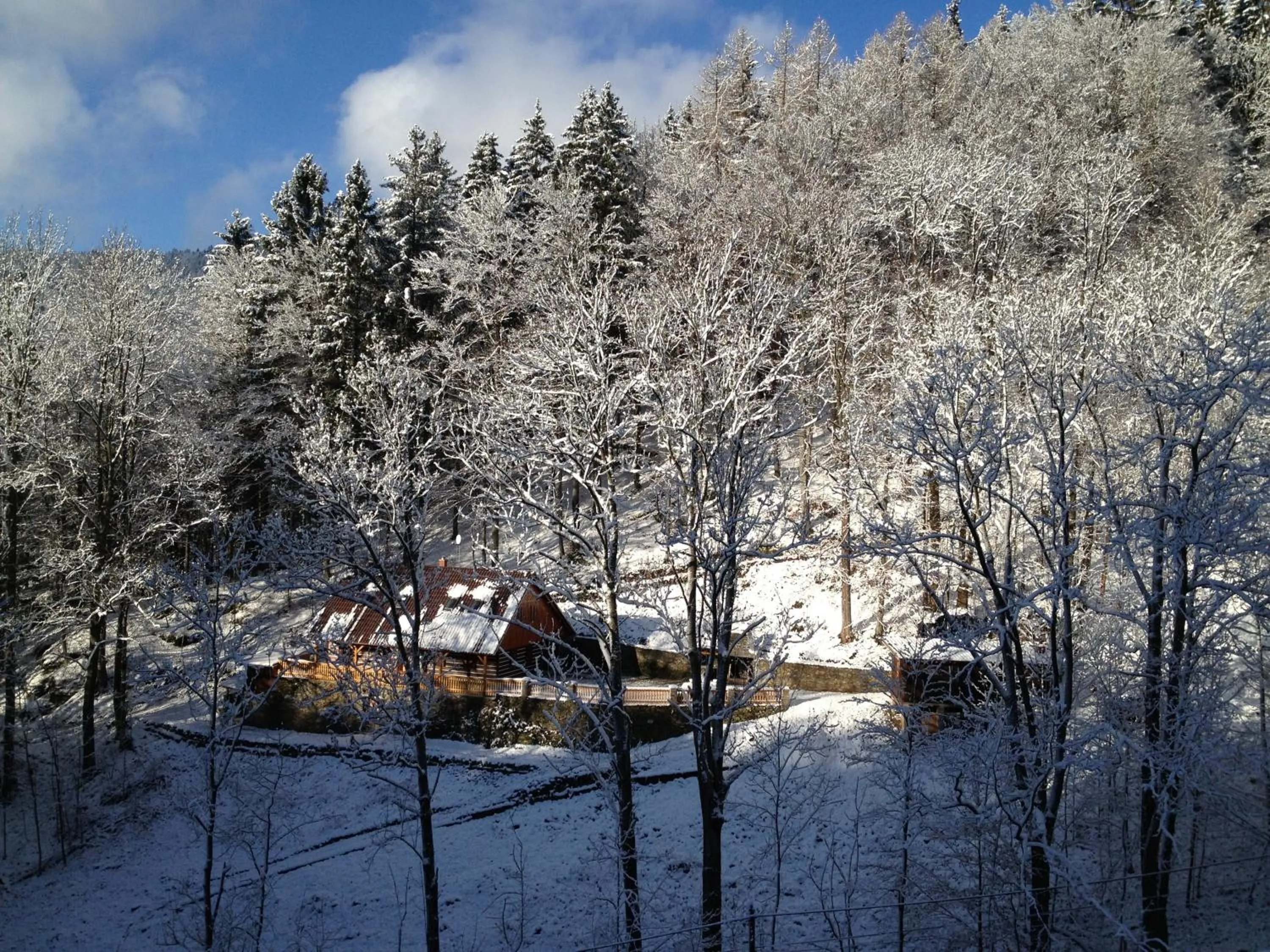 Bird's eye view in Chata Hokejka