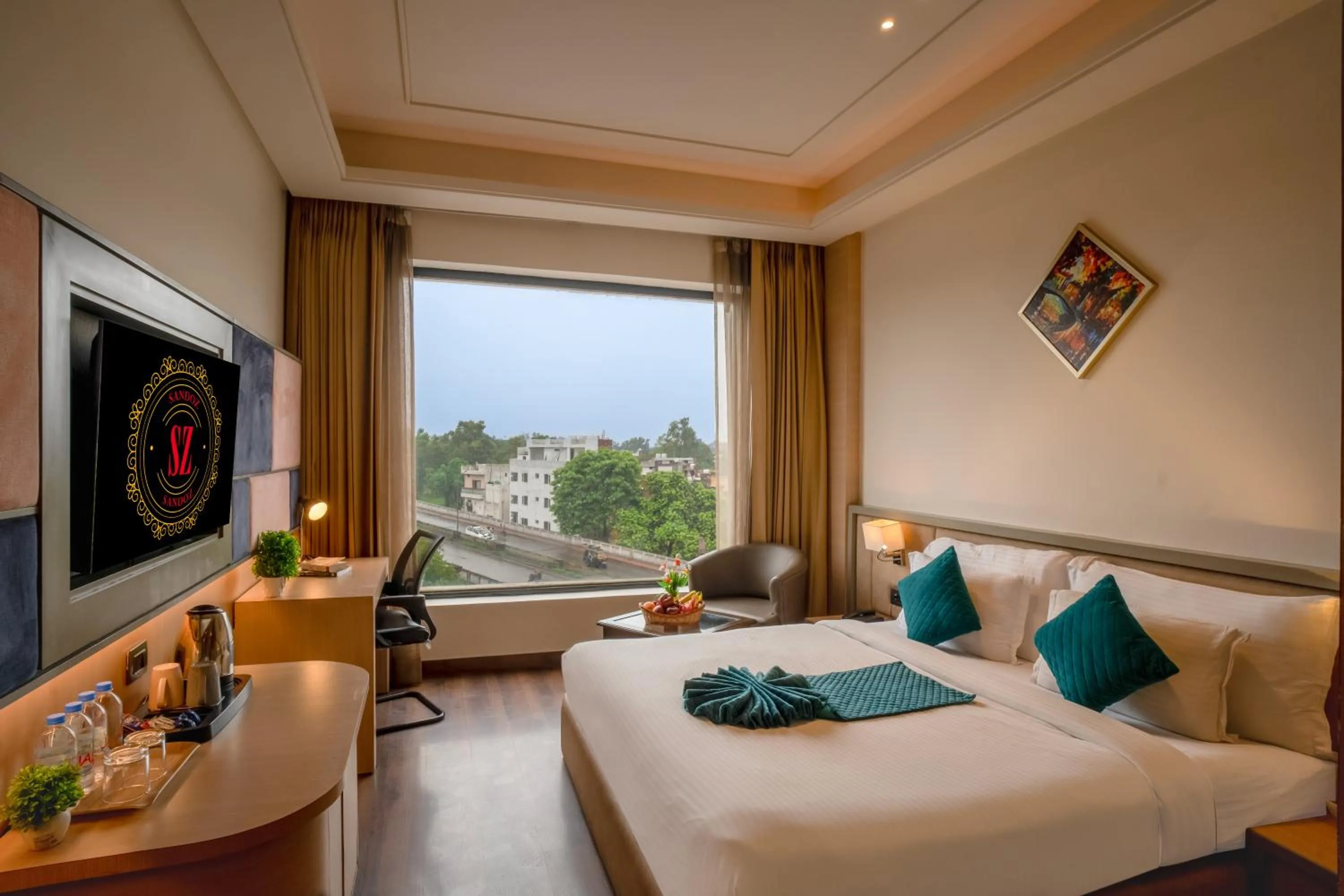 Bedroom, Bed in SANDOZ Pribson Hotel near Golden Temple