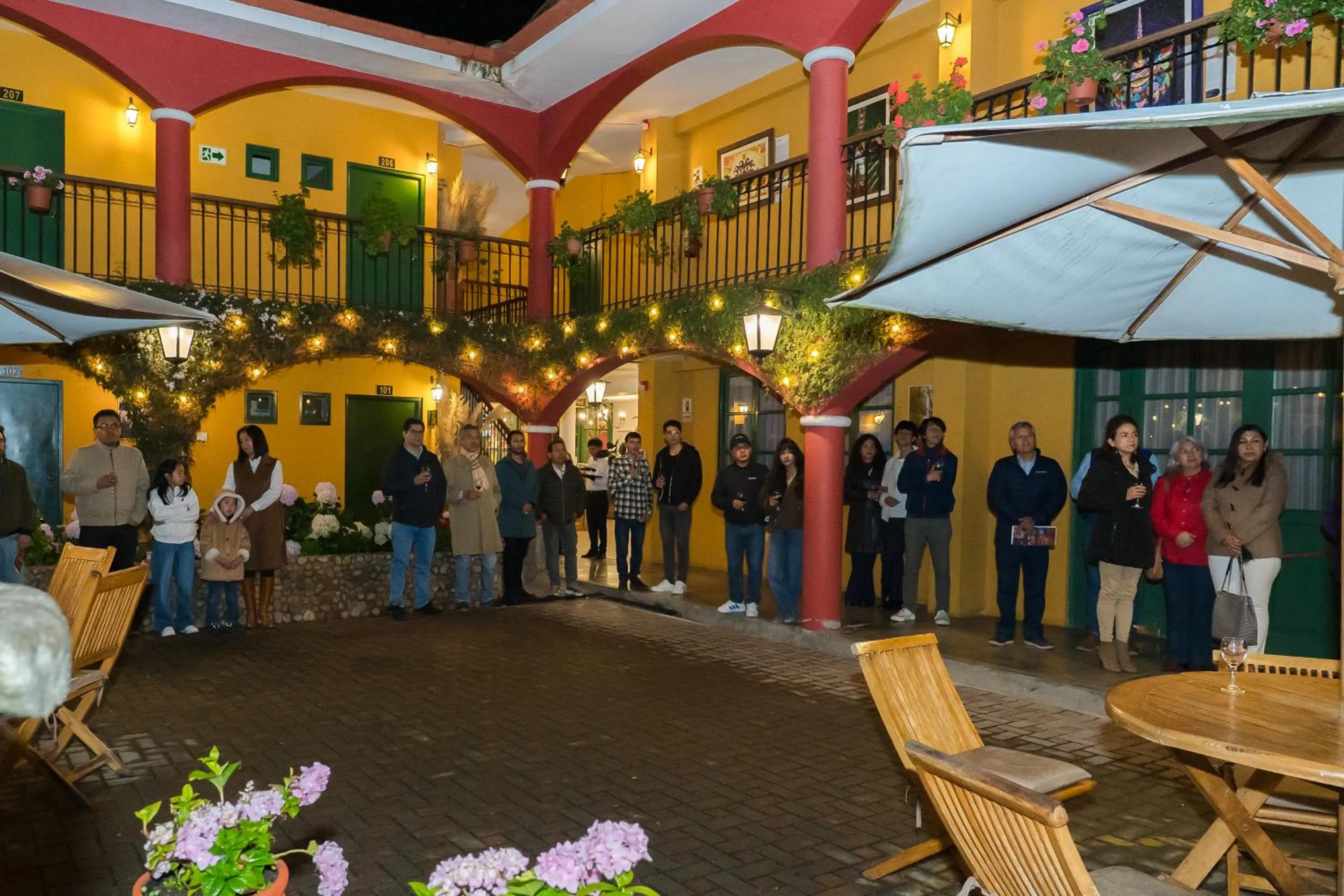 Patio in Hotel Tartar