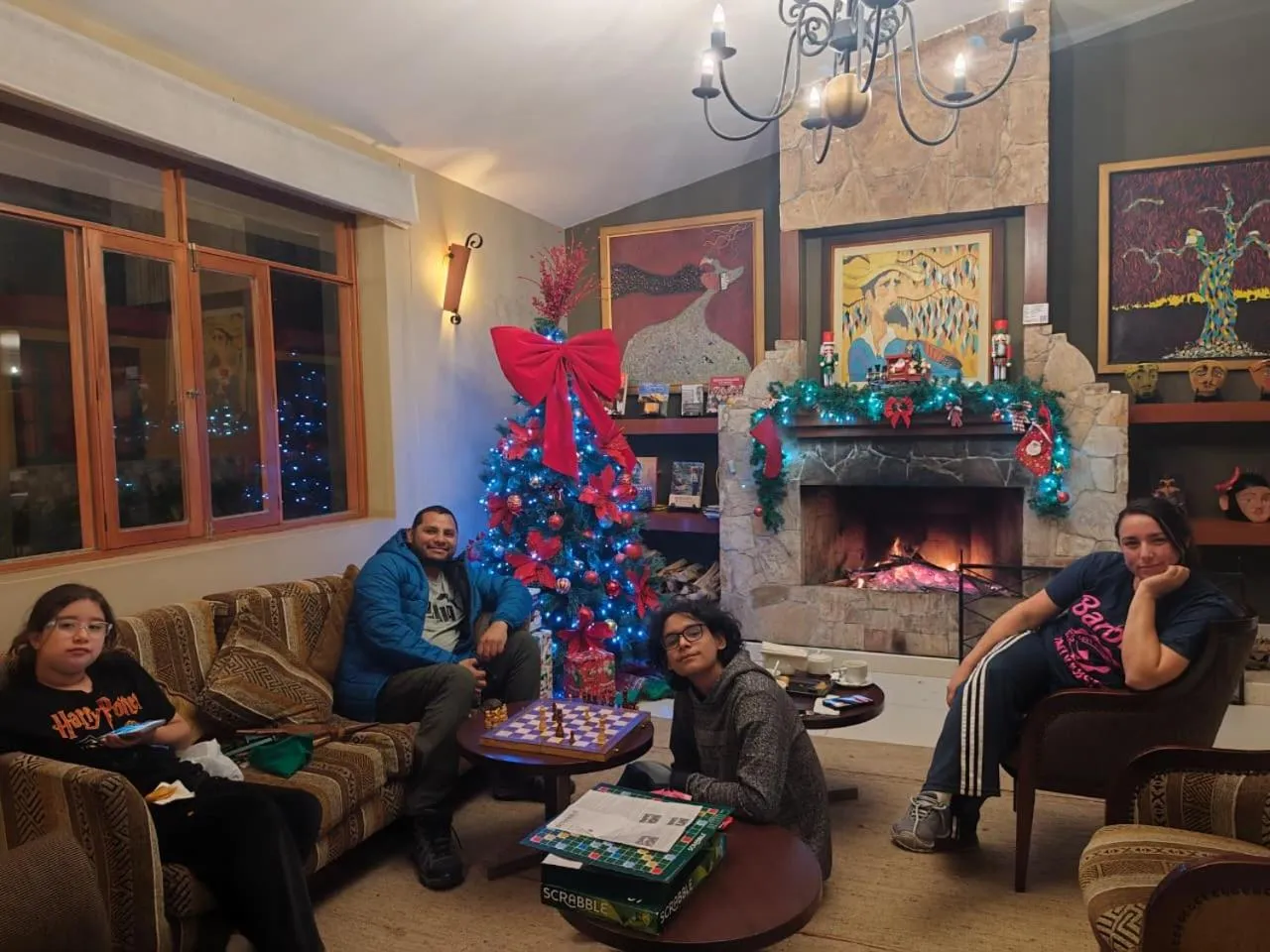 fireplace in Hotel Tartar