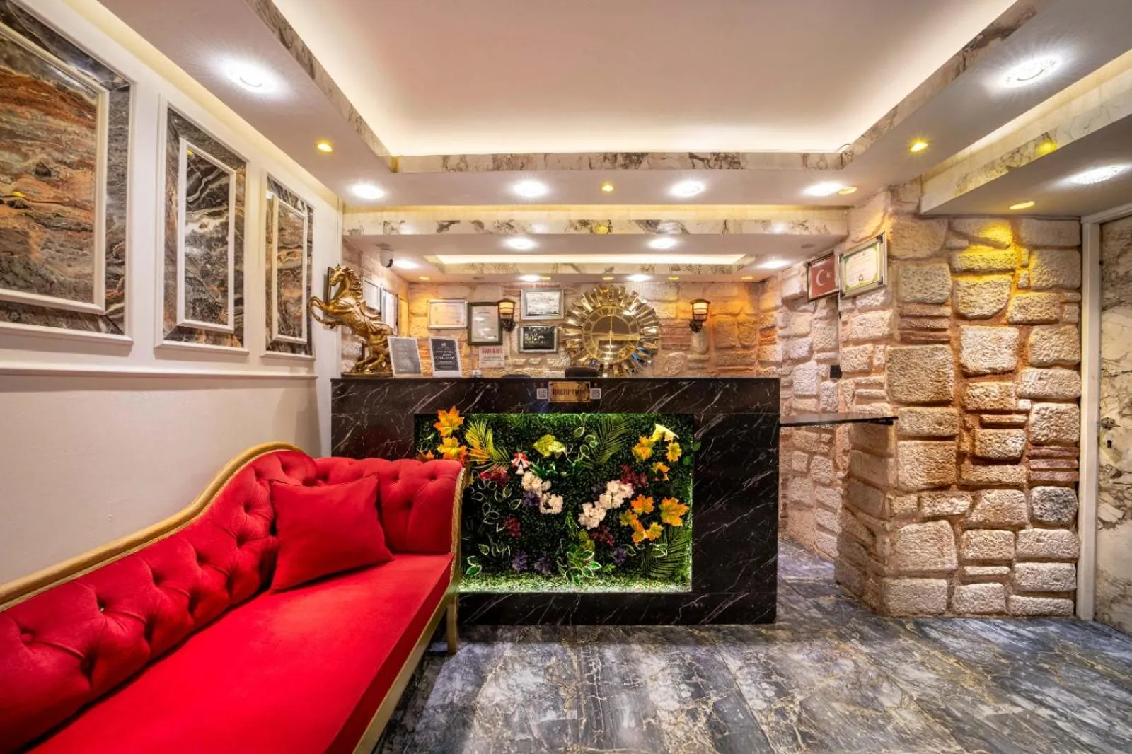 Seating area in REN PLUS SUITES