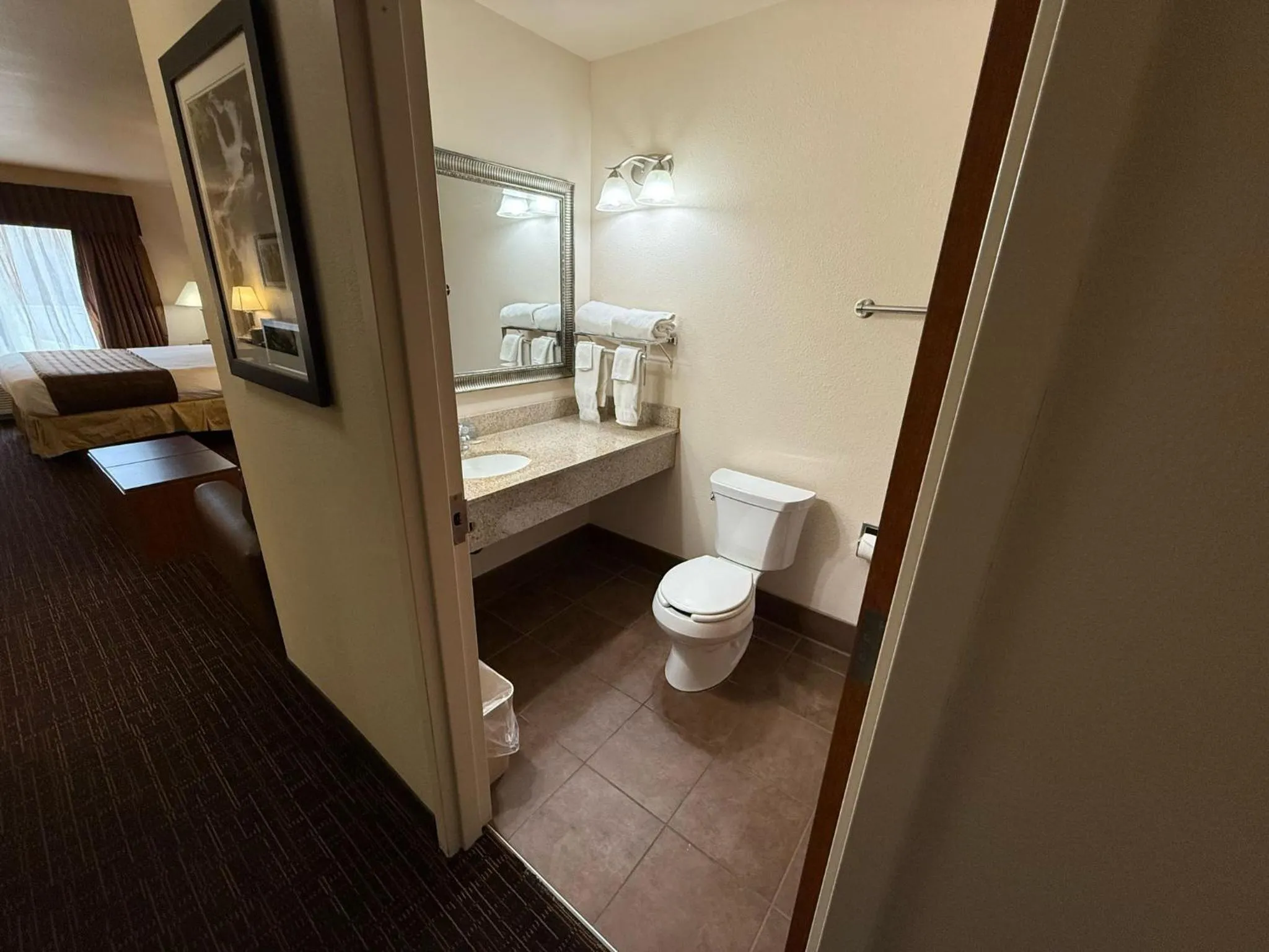 Bathroom in Richland Inn and Suites