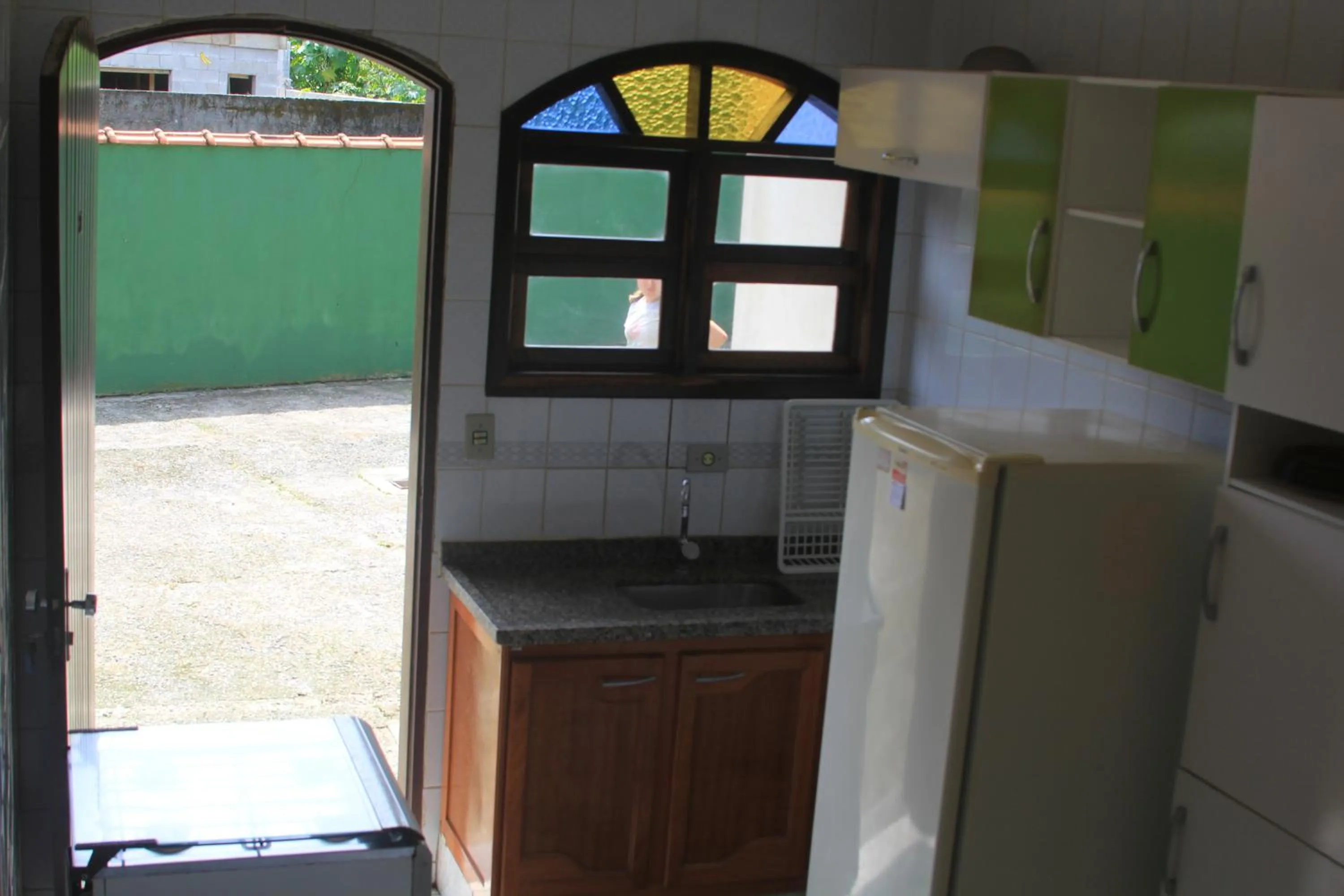 Kitchen or kitchenette in Oásis Pousada