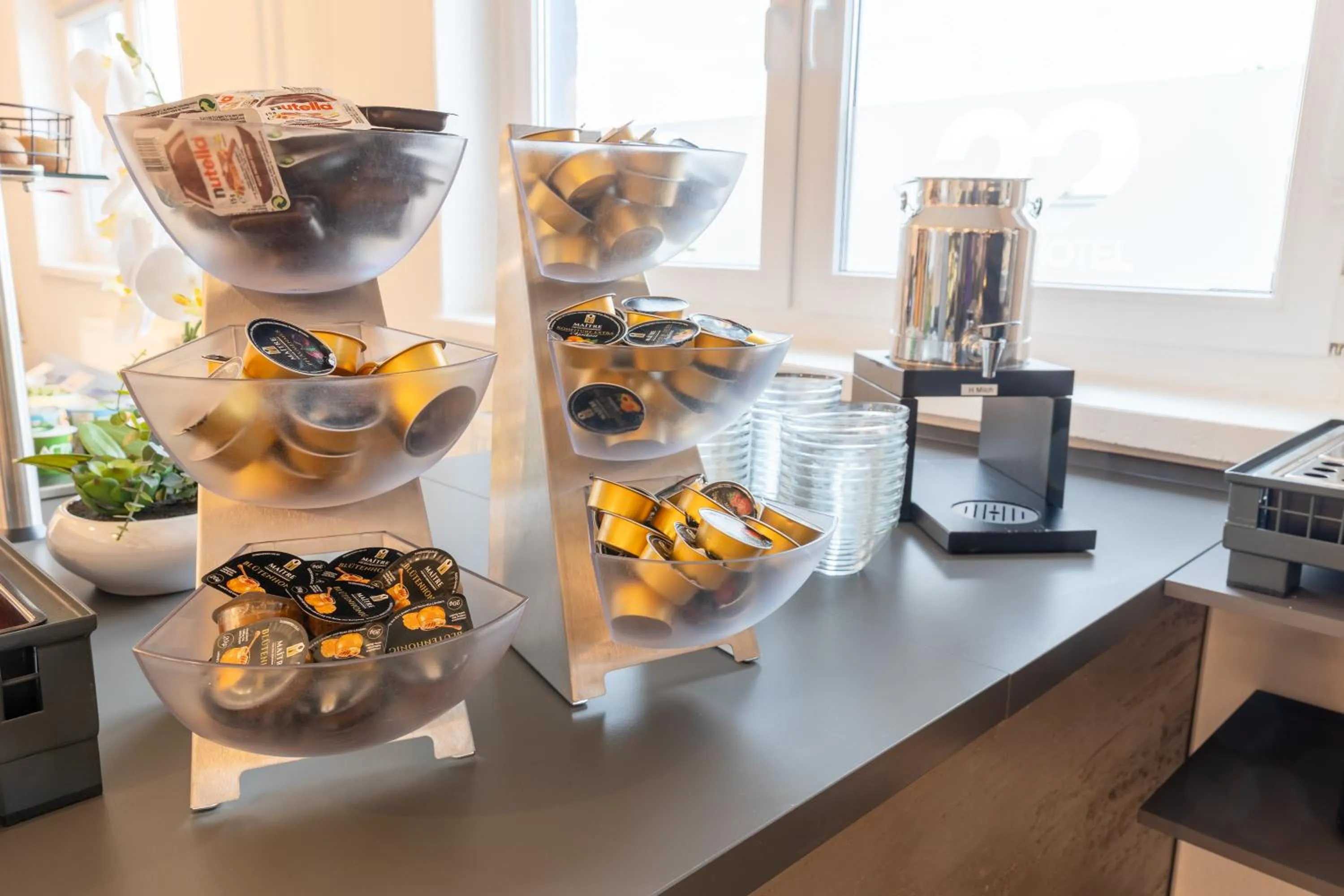 Buffet breakfast in Hotel 22