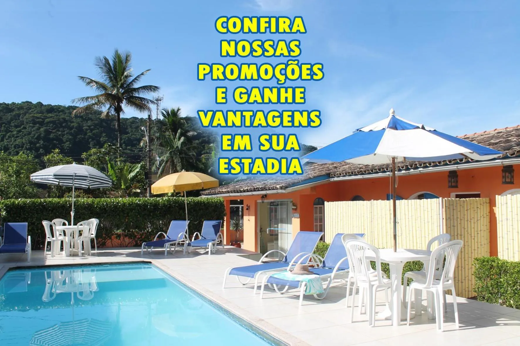 Swimming pool in Pousada Porto Paraiso, o seu Paraíso Escondido no Guarujá