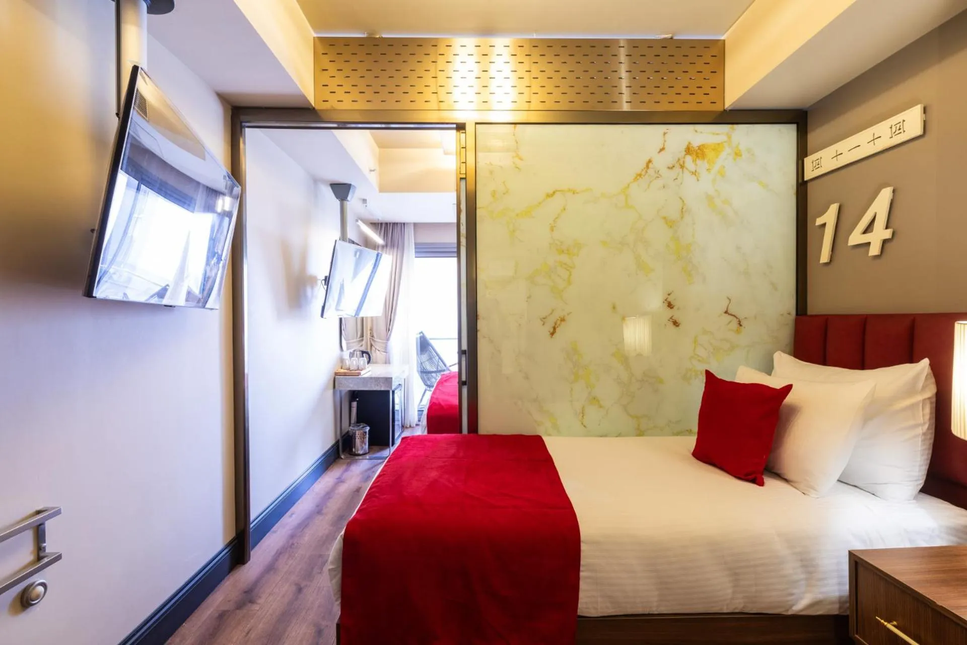 Photo of the whole room, Bed in Ramada By Wyndham Istanbul Pera Taksim