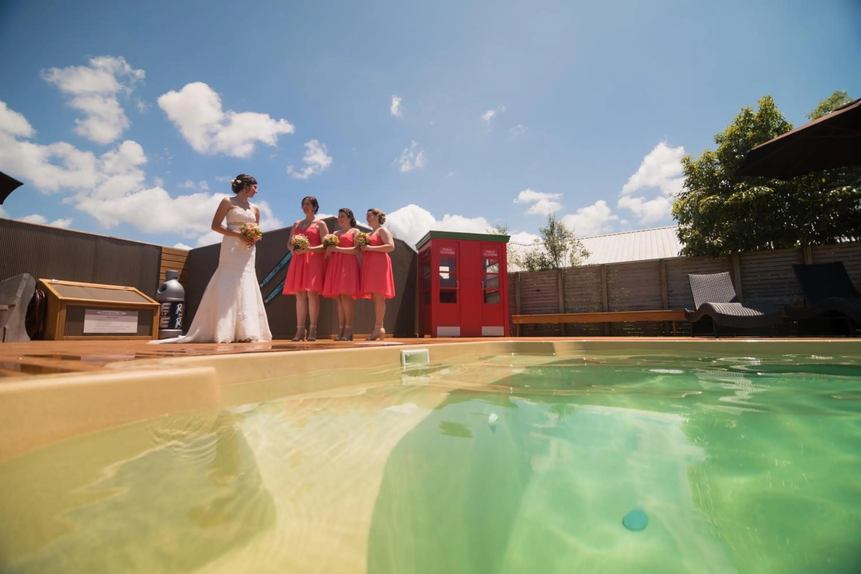 Swimming pool in Matakana Motel