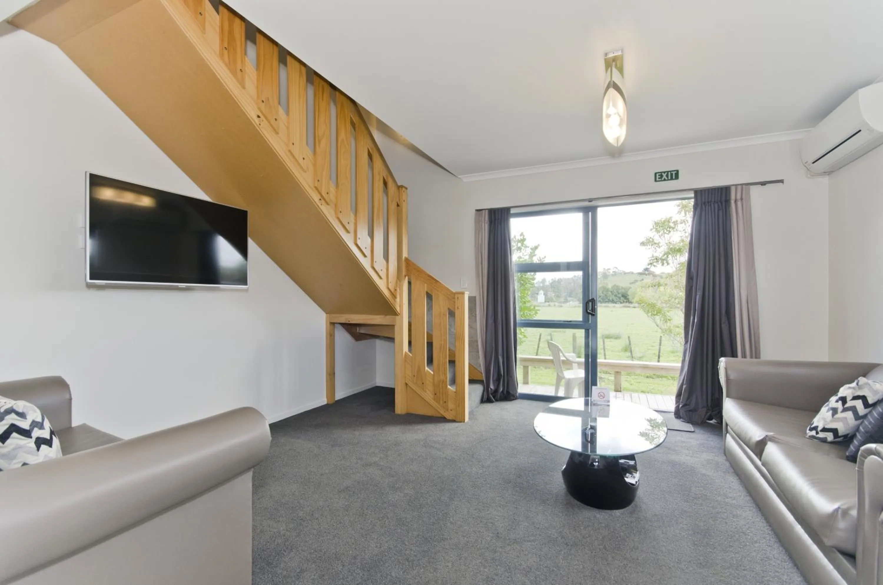 Living room in Matakana Motel