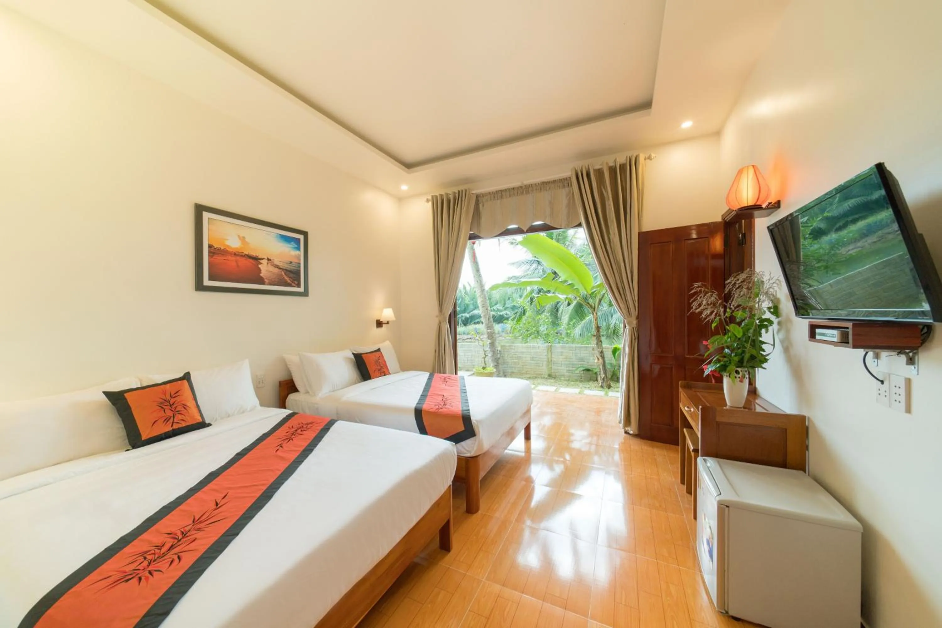 Bed in Lakeview Villa Homestay