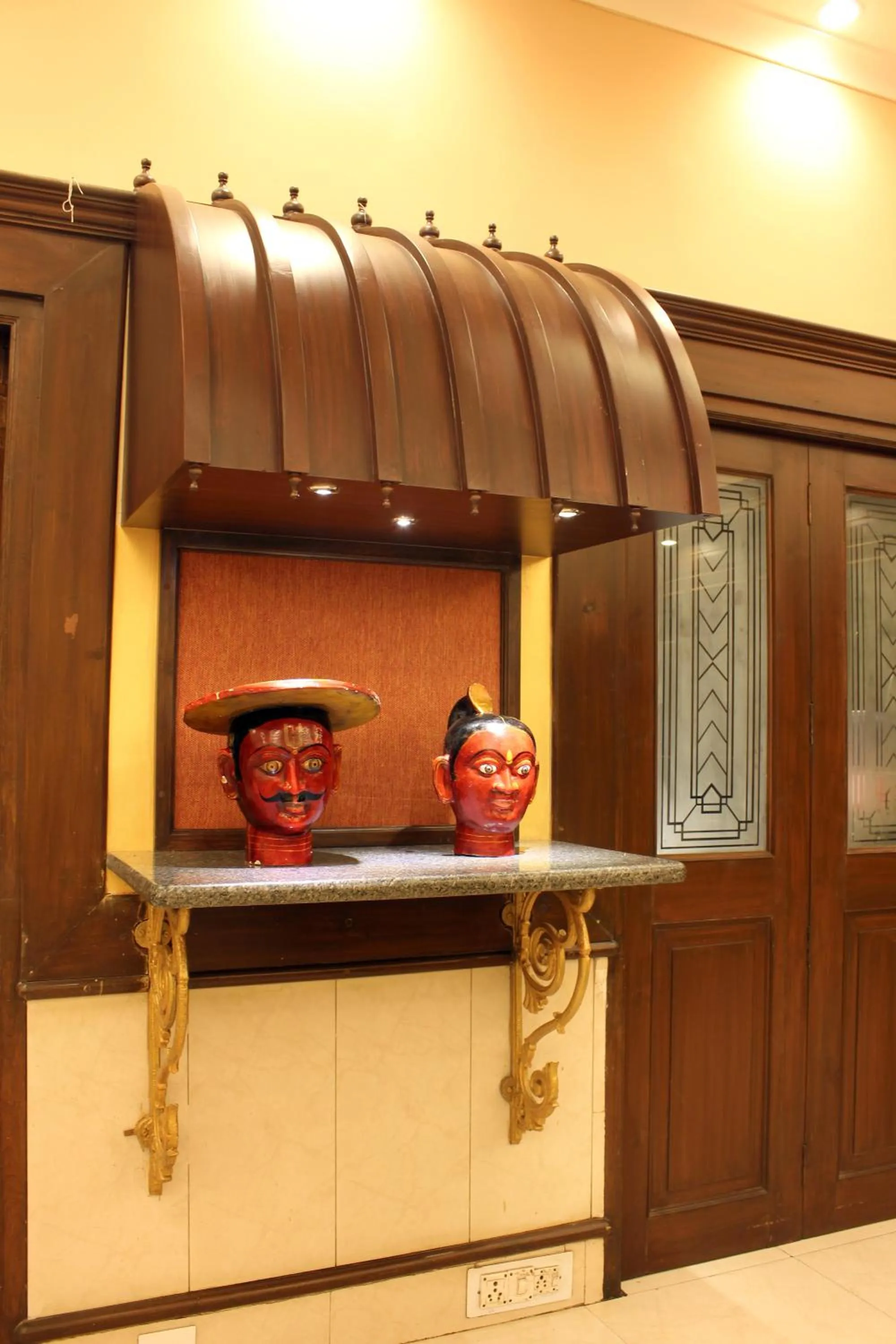 Decorative detail in Taj Mahal Hotel Abids