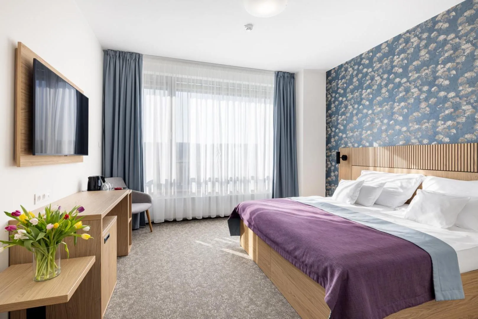 Bed in Hotel Vinice Hnanice