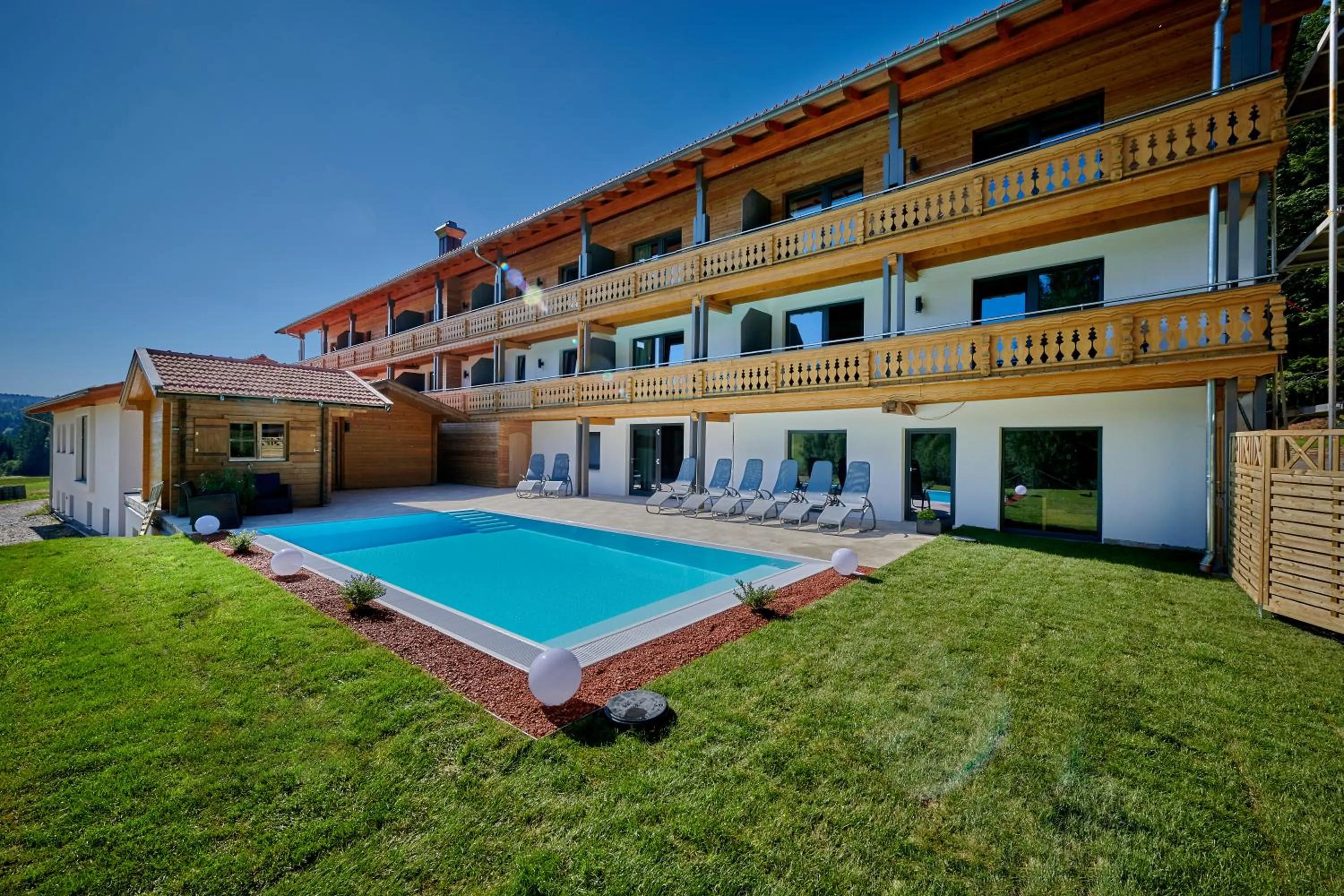 Swimming pool in Landhotel Moorhof