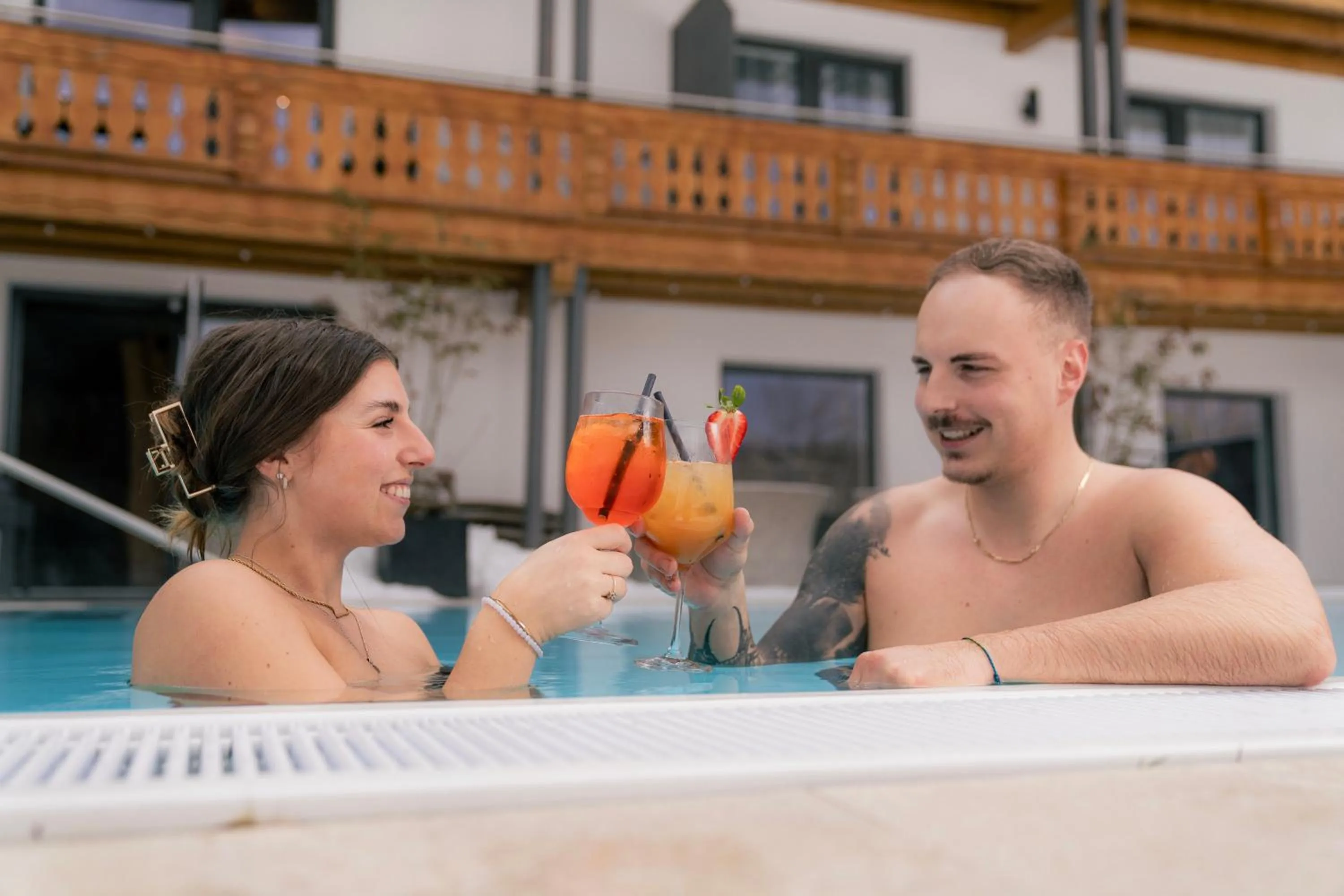 Swimming pool in Landhotel Moorhof