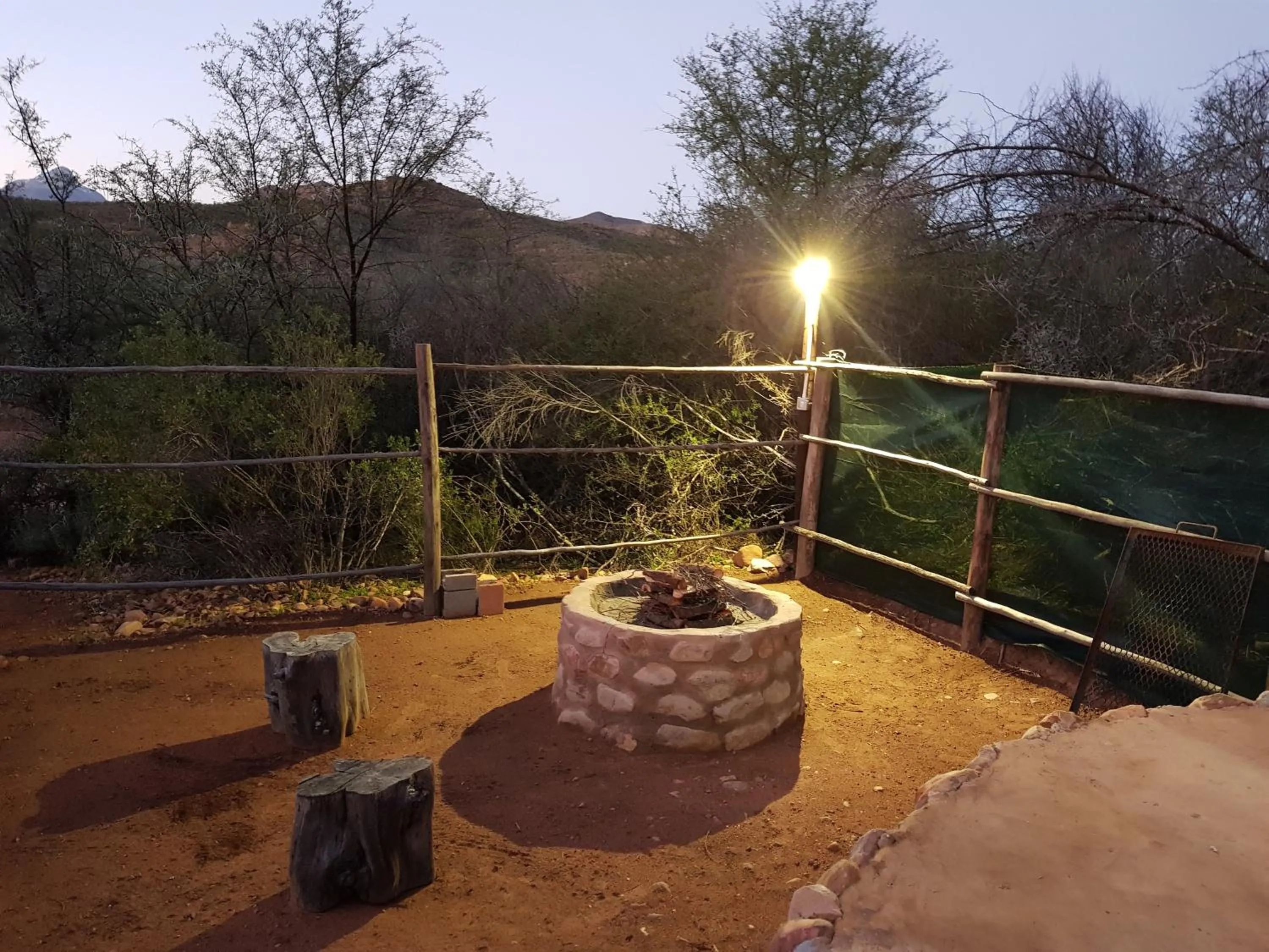 BBQ facilities in Zwartberg View Mountain Lodge