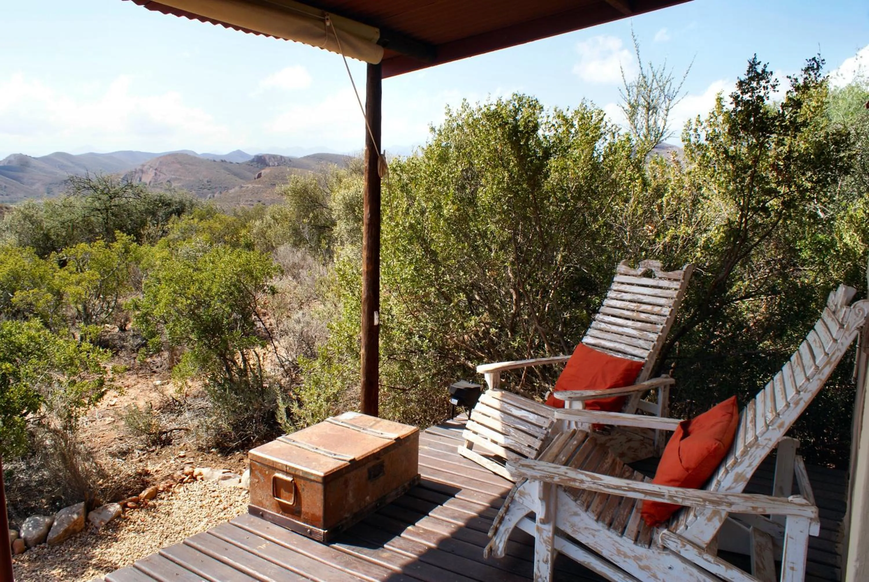 Patio in Zwartberg View Mountain Lodge