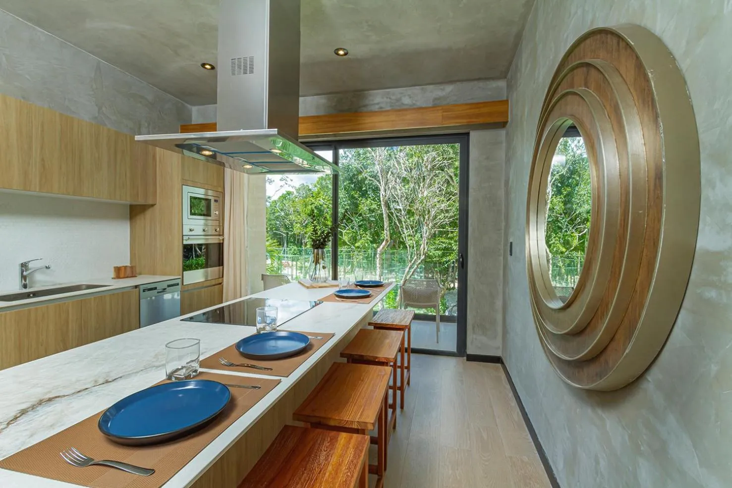 Kitchen or kitchenette in Impresionante Condominio Tuk Tulum