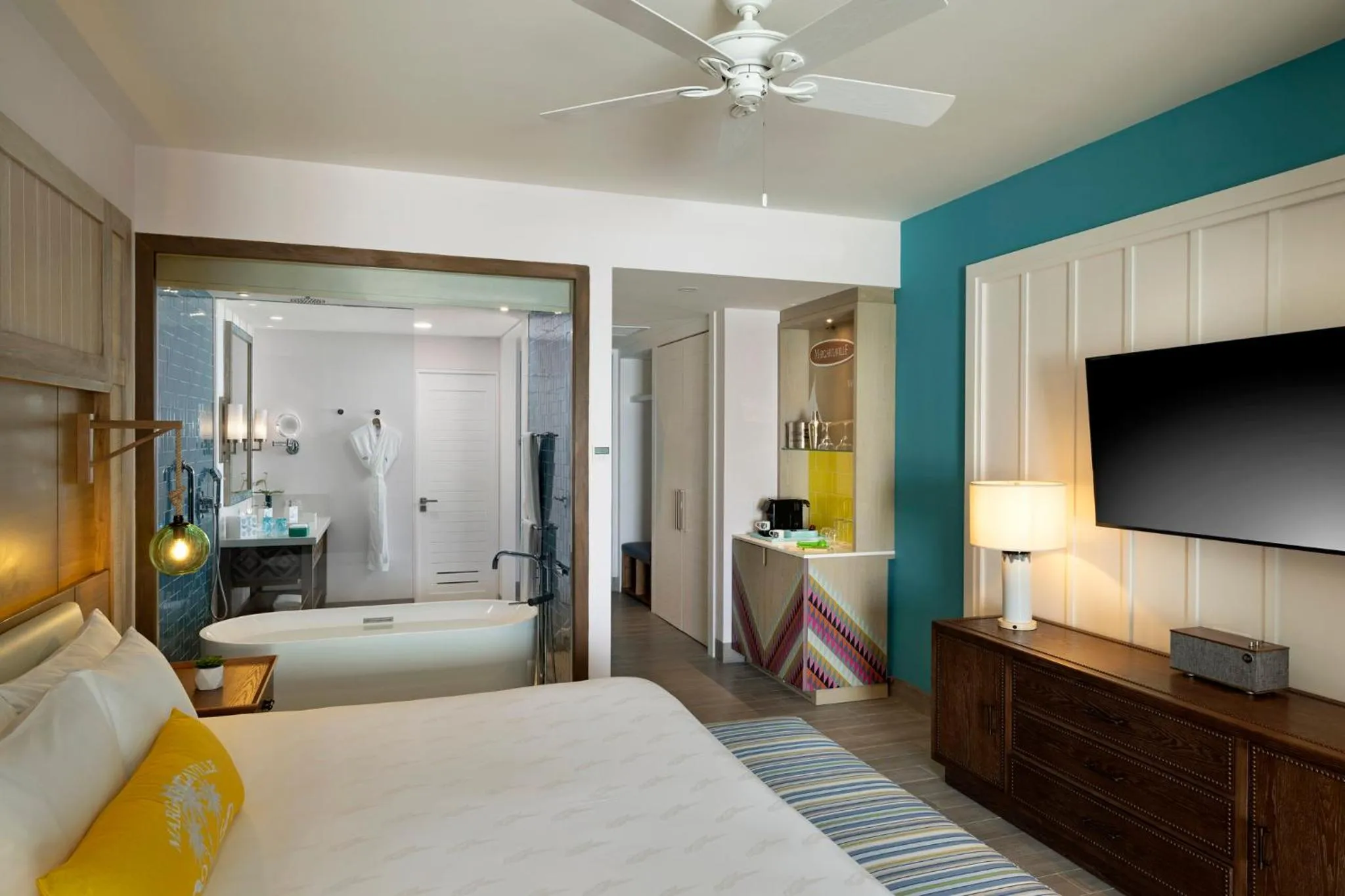 Bedroom, Bed in Margaritaville Island Reserve Riviera Maya - An Adults Only Karisma All-Inclusive Experience