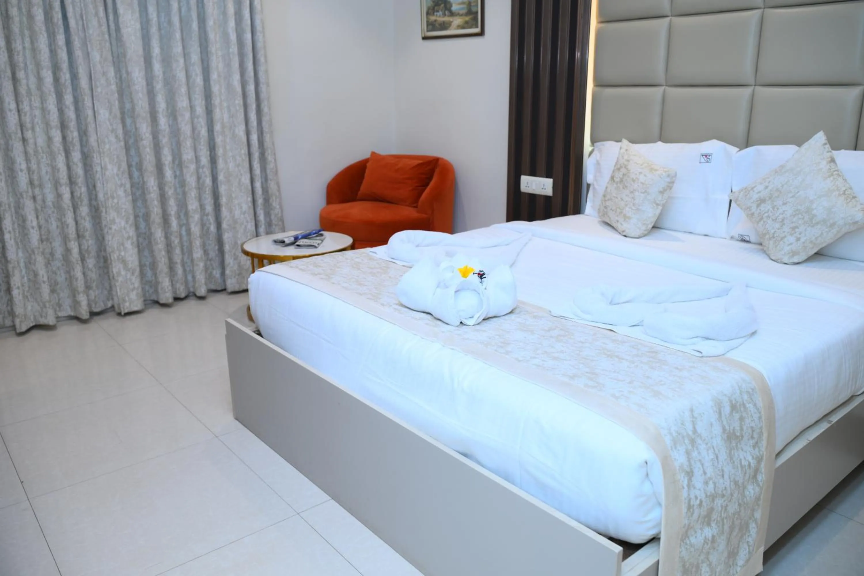 Bed in Hotel Annapoorna Residency