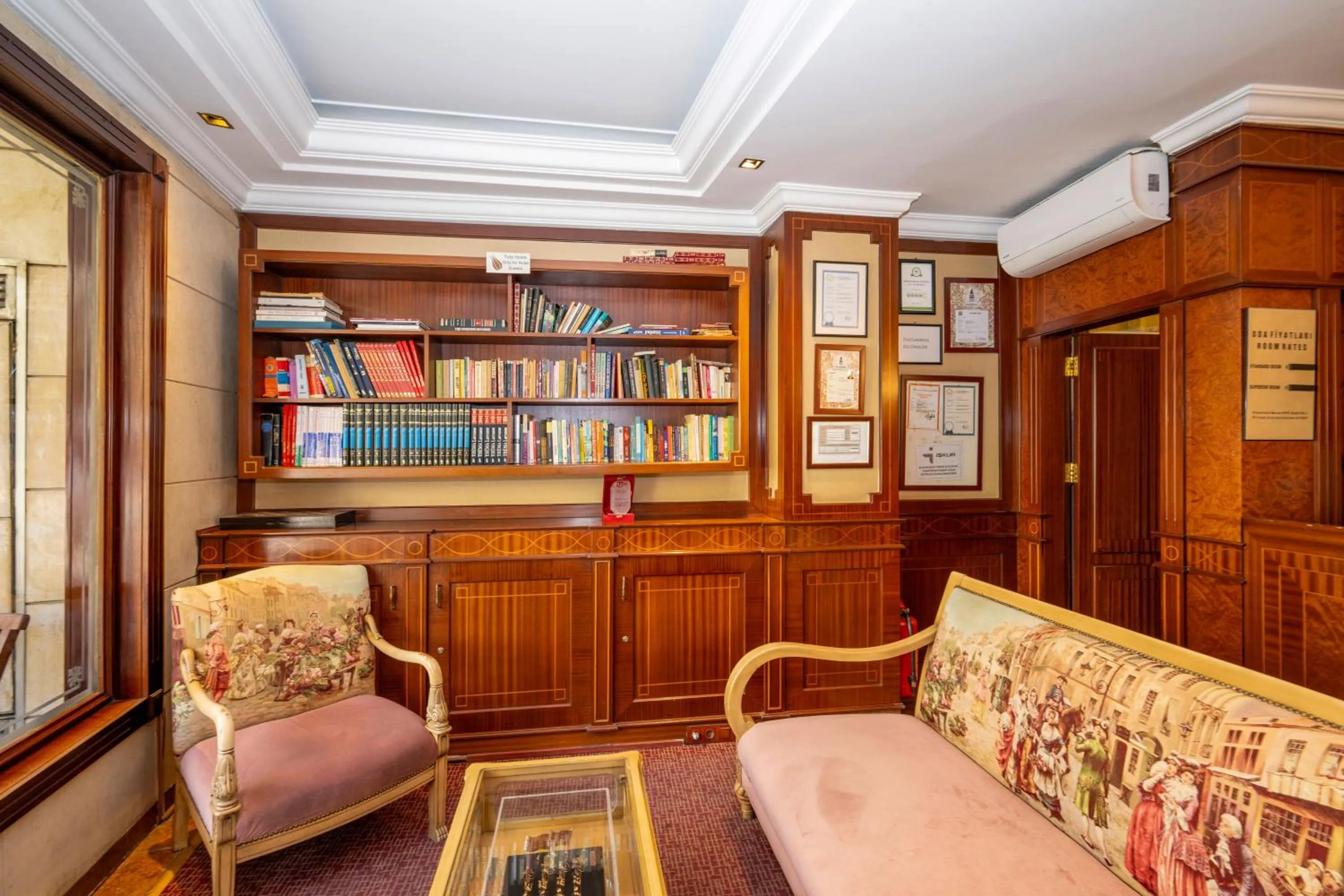 Library in Pera Rose Hotel & Spa